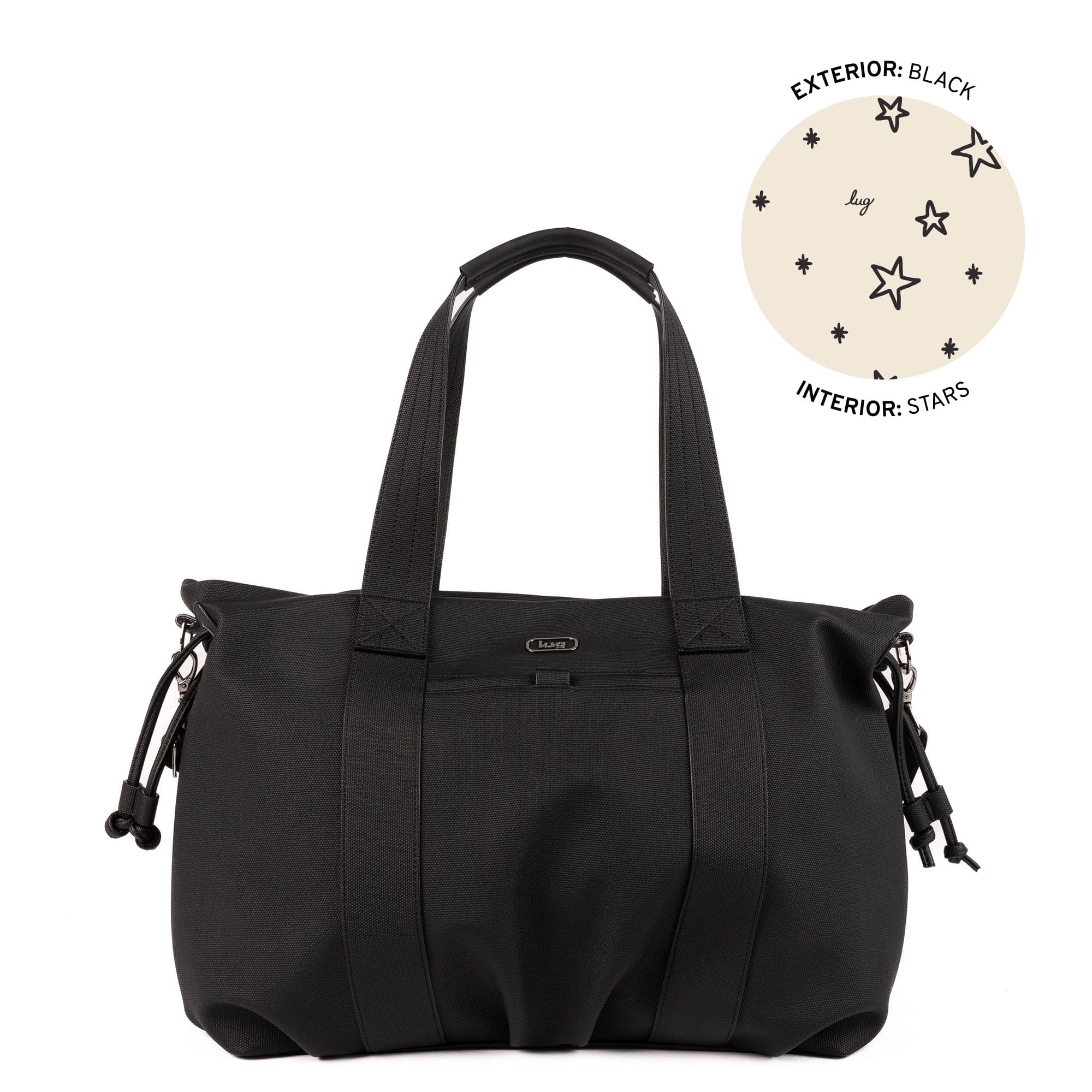 Piper Matte Luxe VL Hobo Tote Bag - BLACK - 25753_PiperML_Black_Angle_01
