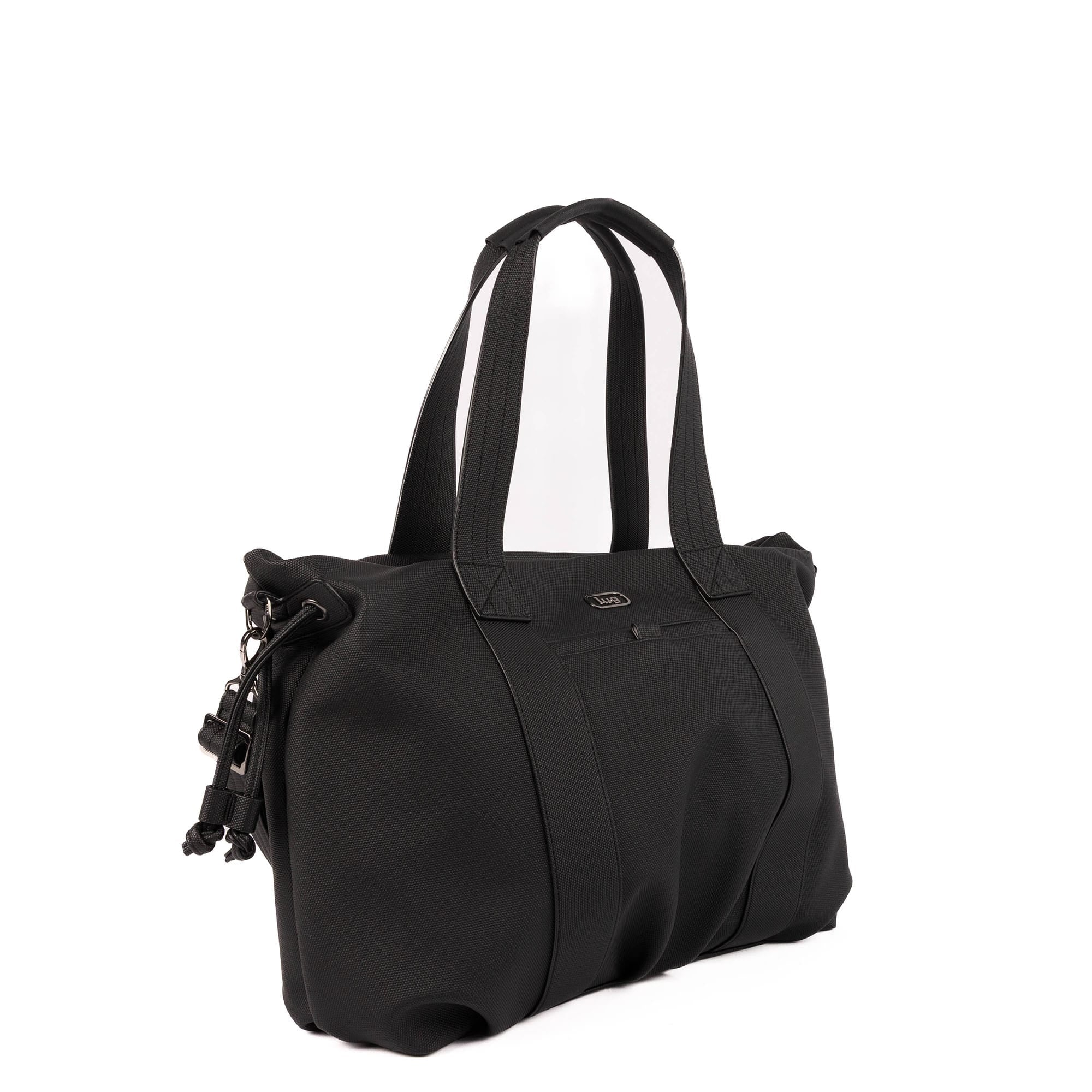 Piper Matte Luxe VL Hobo Tote Bag - BLACK - 25753_PiperML_Black_Angle_02