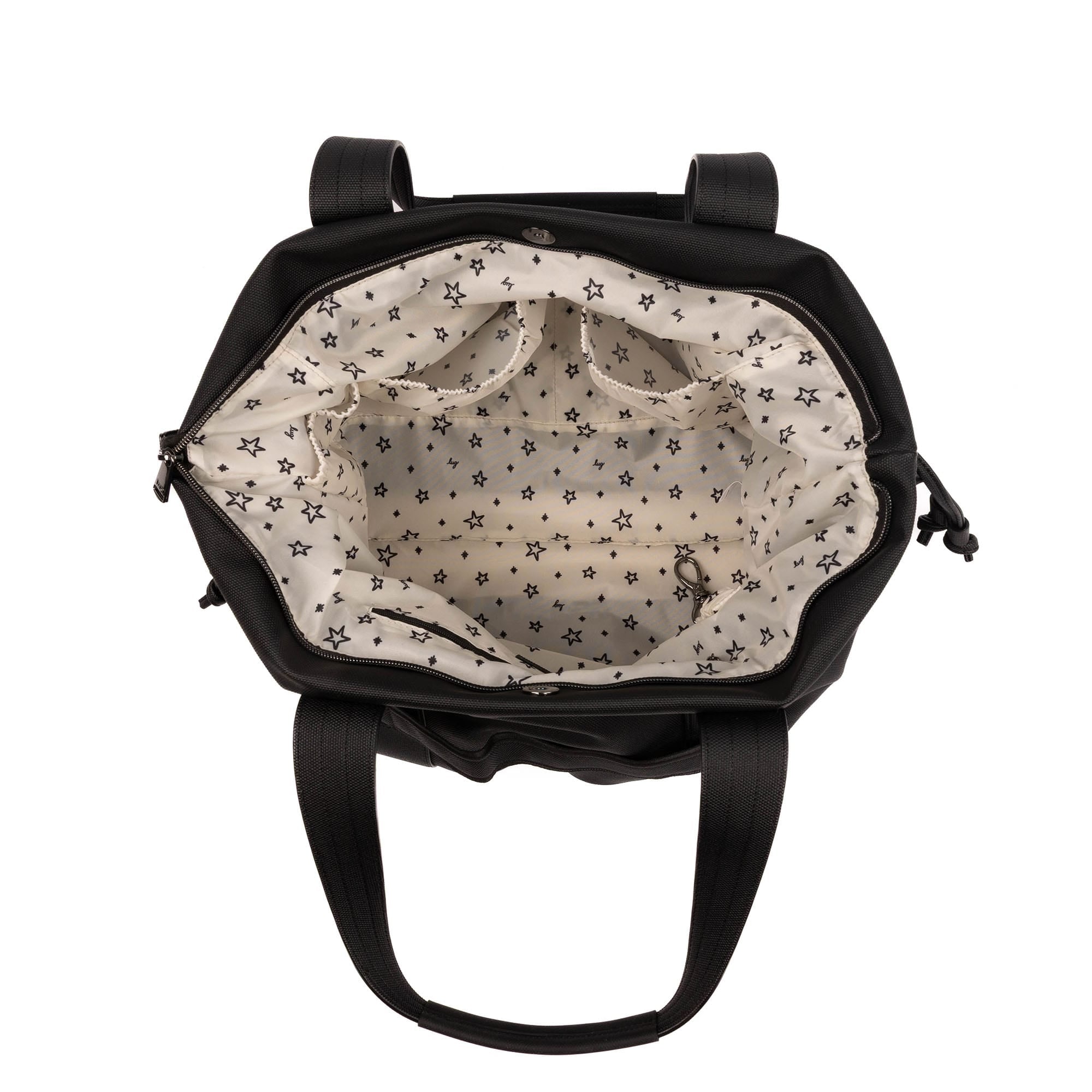 Piper Matte Luxe VL Hobo Tote Bag - BLACK - 25753_PiperML_Black_Angle_05