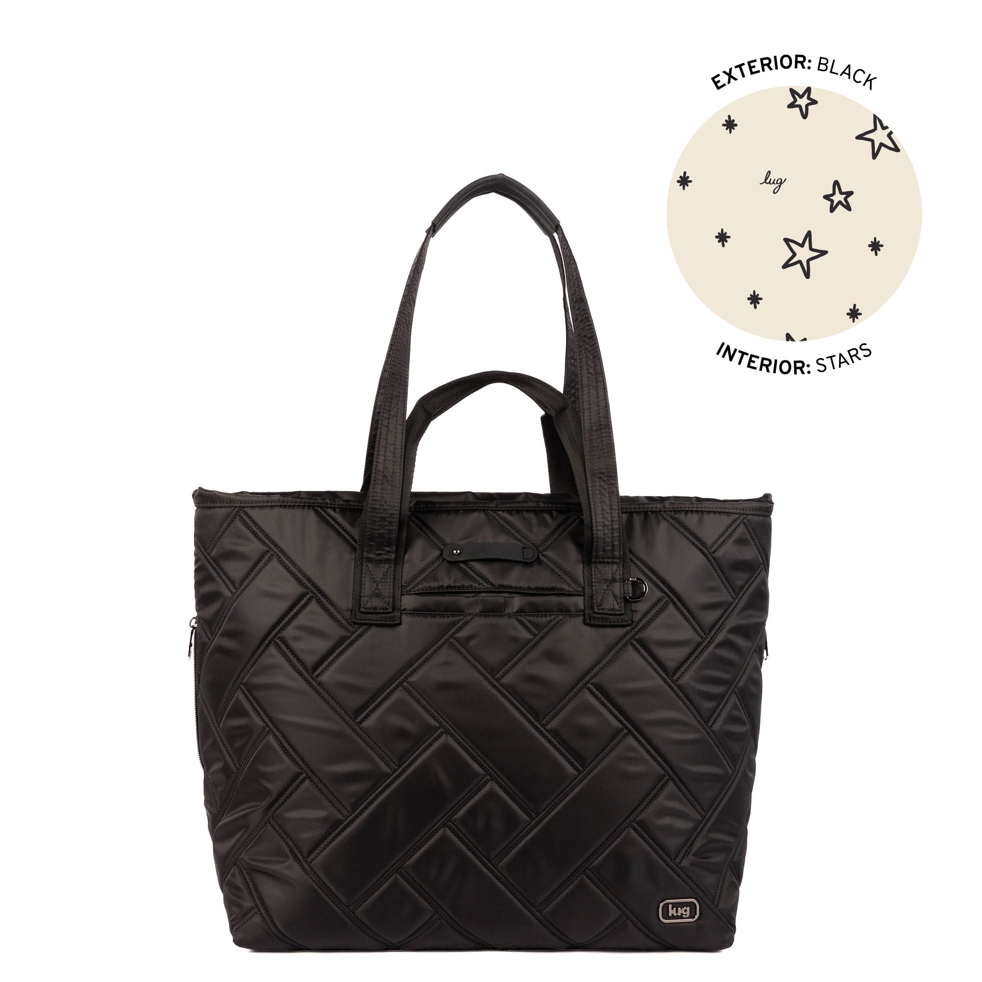 Ferry XL SE Expandable Carry-All with Charm Bar - BLACK - 25759_FerrySE_XL_Black_Angle_01