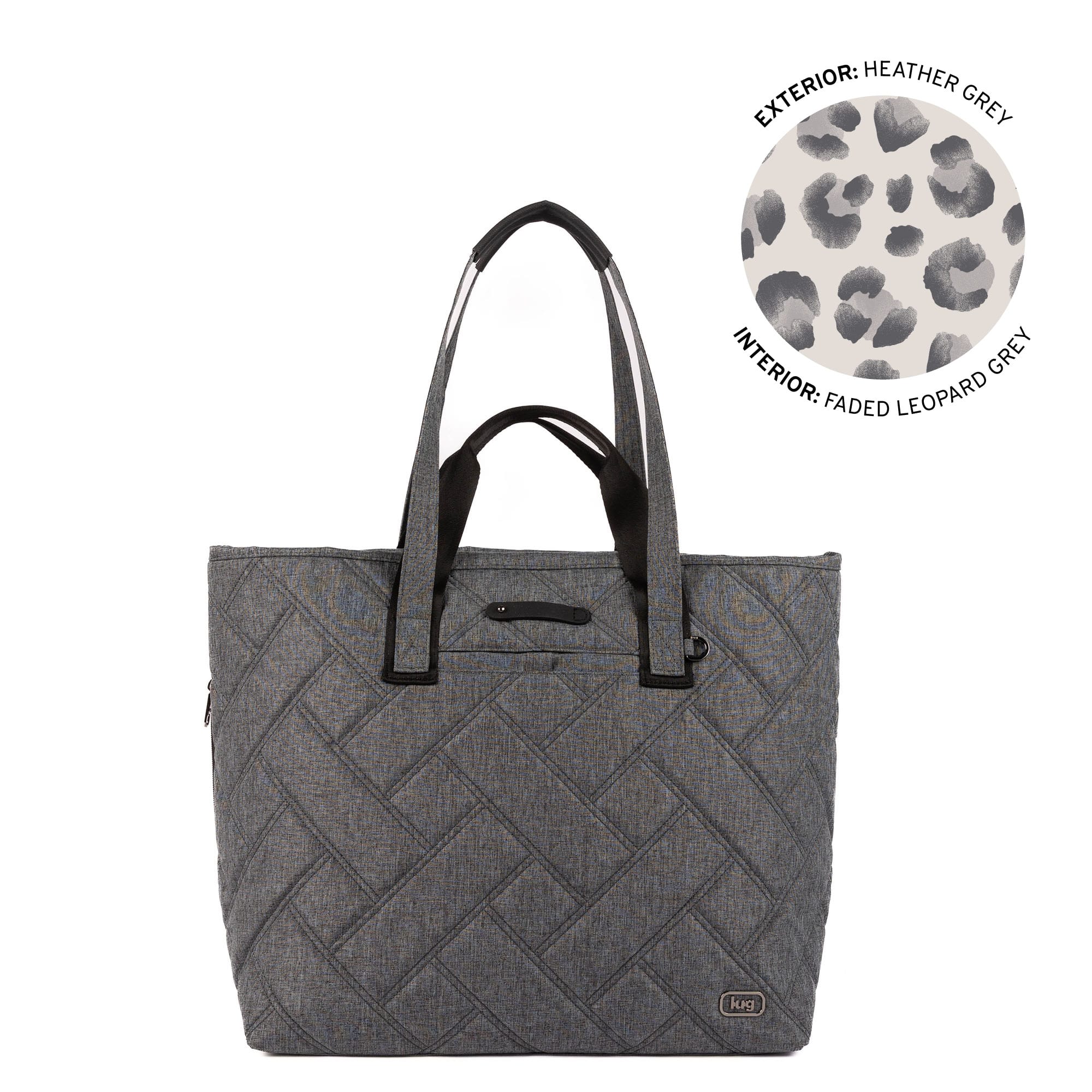 Ferry XL SE Expandable Carry-All with Charm Bar - HEATHER GREY - 25761_FerrySE_XL_HeatherGrey_Angle_01