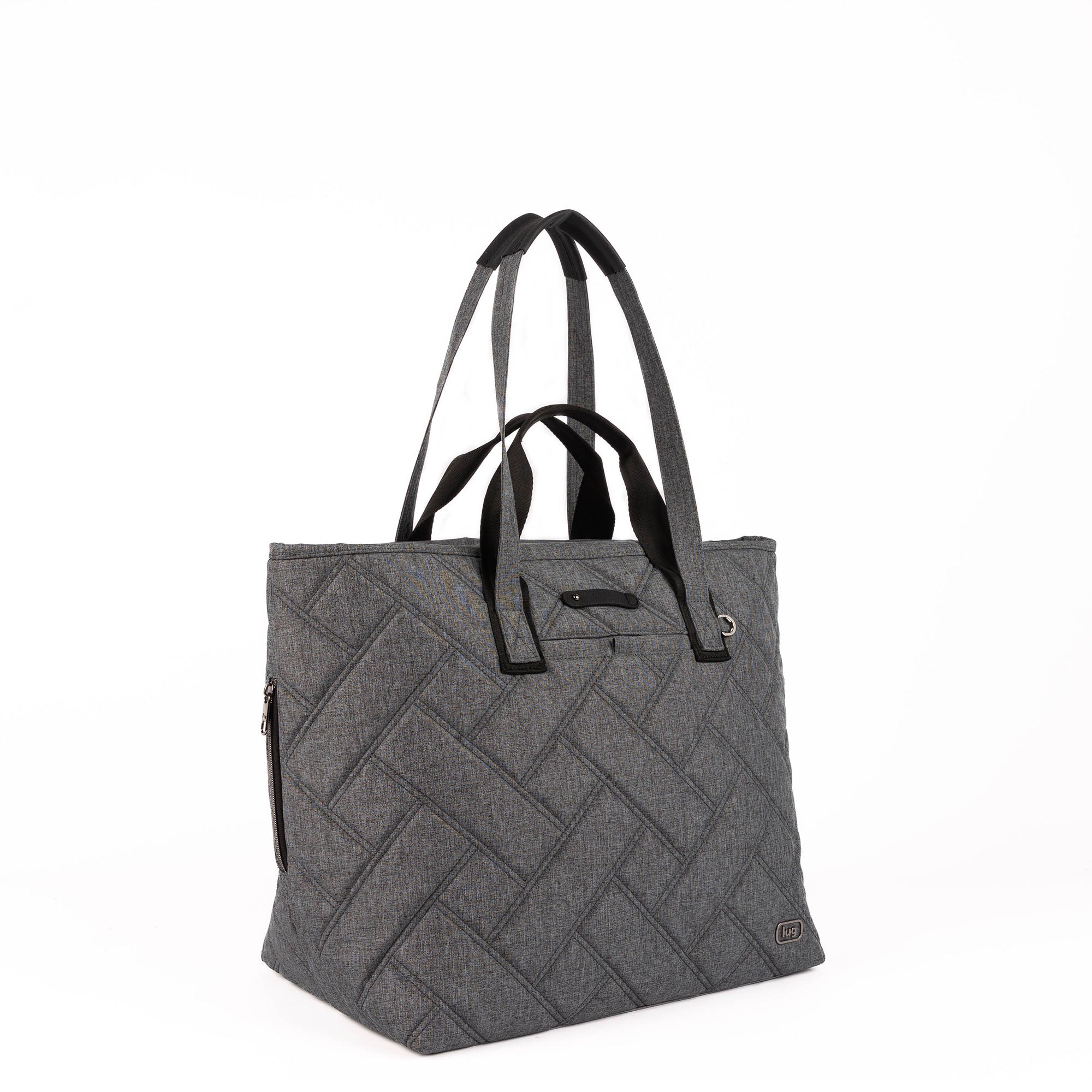 Ferry XL SE Expandable Carry-All with Charm Bar - HEATHER GREY - 25761_FerrySE_XL_HeatherGrey_Angle_02