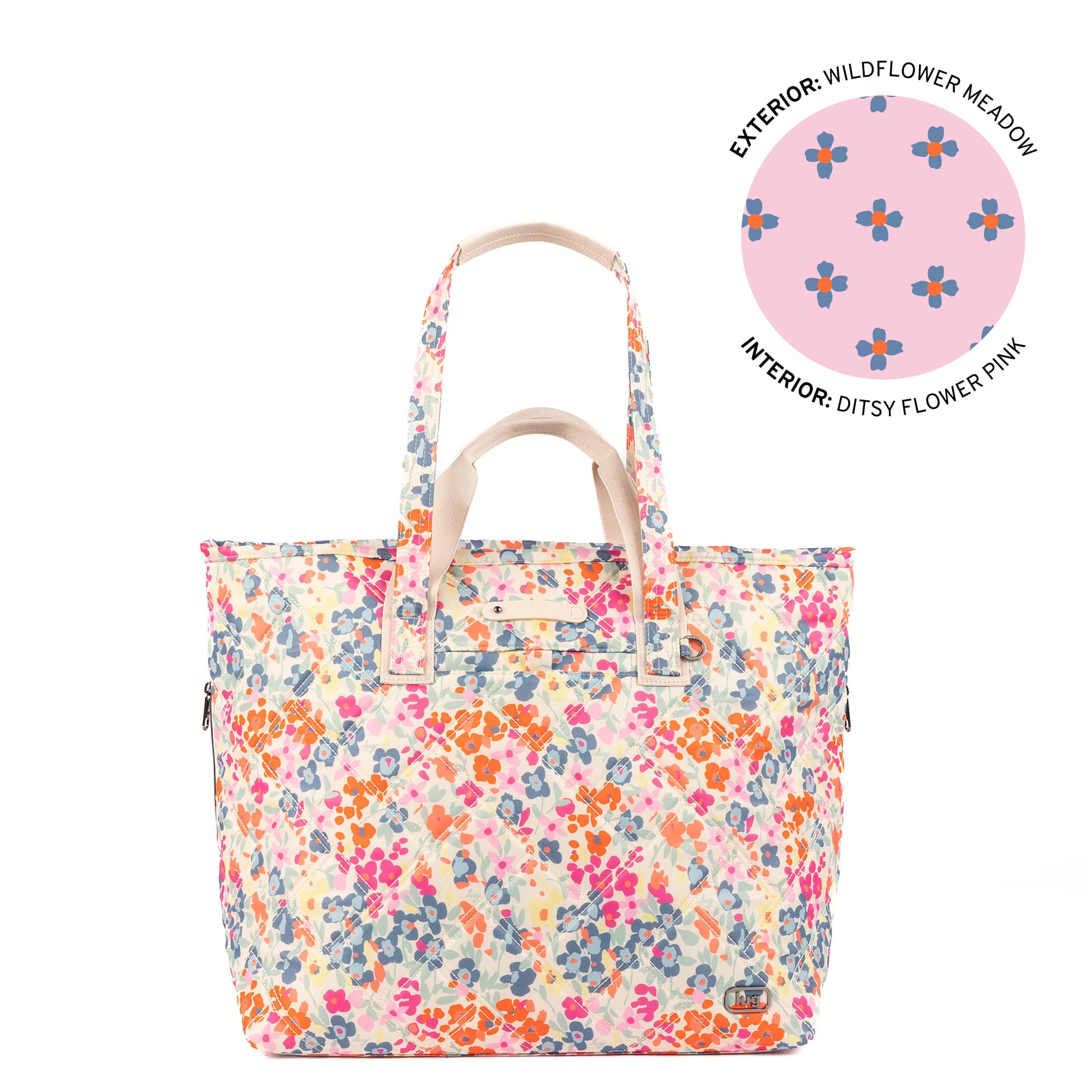 Ferry XL SE Expandable Carry-All with Charm Bar - WILDFLOWER MEADOW - 25763_FerrySE_XL_WildflowerMeadow_Angle_01