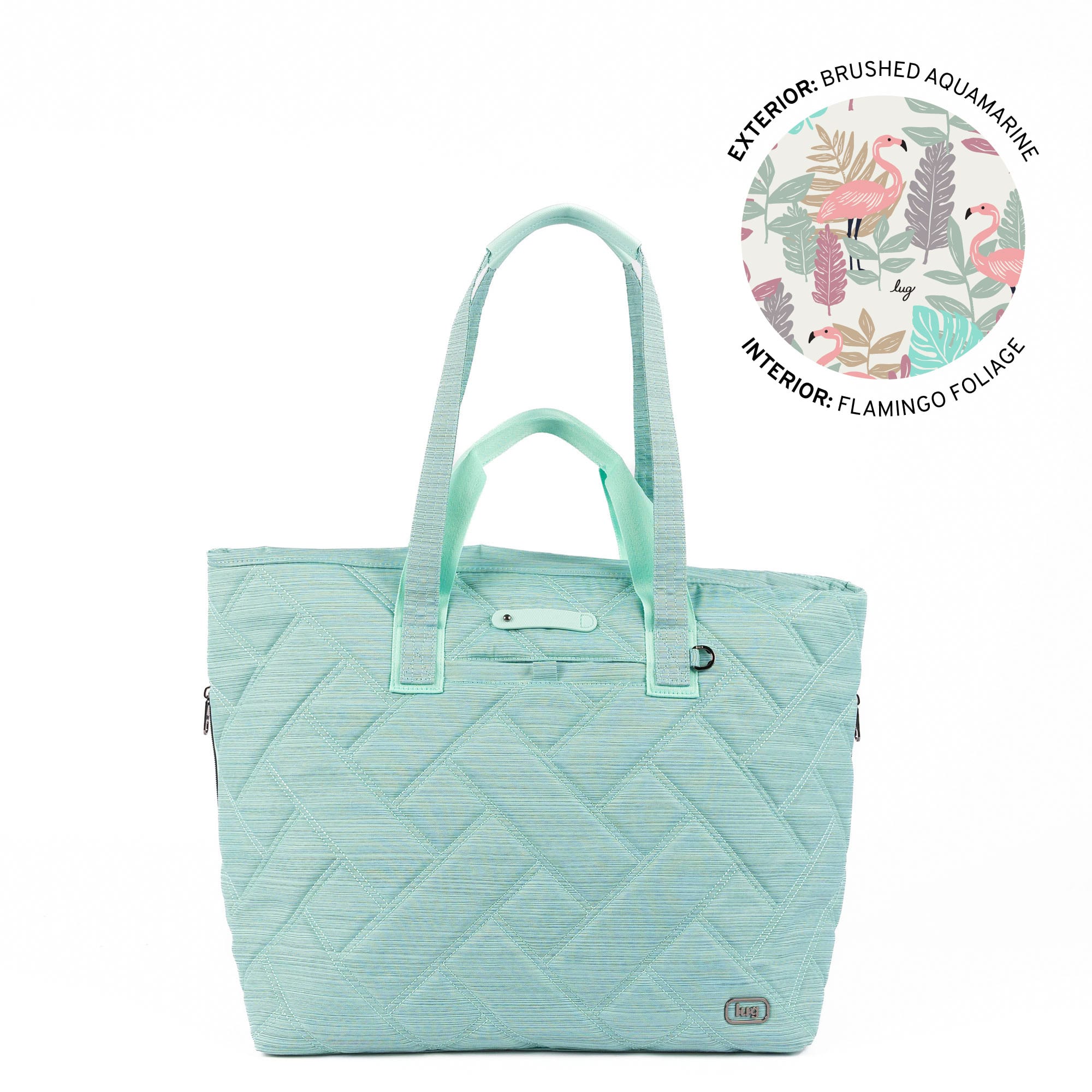 Ferry XL SE Expandable Carry-All with Charm Bar - BRUSHED AQUAMARINE - 25766_FerrySE_XL_BrushedAquamarine_Angle_01