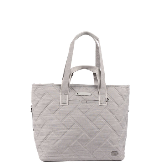 Ferry XL SE Expandable Carry-All with Charm Bar - - 25767_FerrySE_XL_BrushedGrey_Angle_01_7adcefae-5b99-4eec-90d5-618e5b4e3d0d