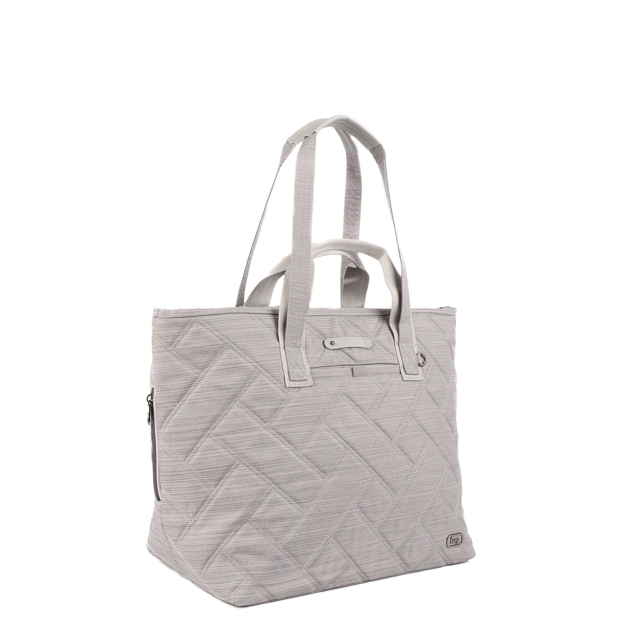 Ferry XL SE Expandable Carry-All with Charm Bar - BRUSHED CLOUD GREY - 25767_FerrySE_XL_BrushedGrey_Angle_02