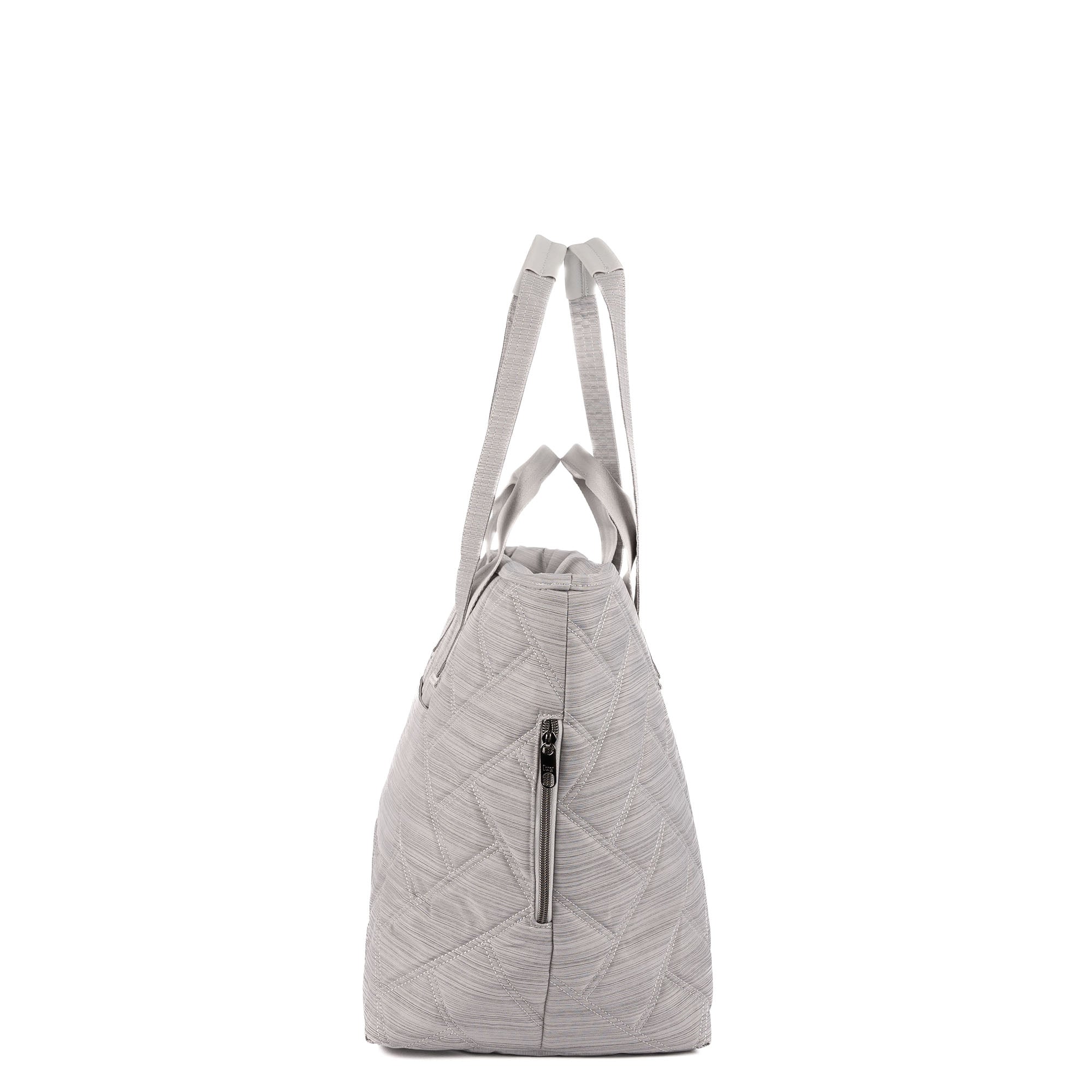 Ferry XL SE Expandable Carry-All with Charm Bar - BRUSHED CLOUD GREY - 25767_FerrySE_XL_BrushedGrey_Angle_03