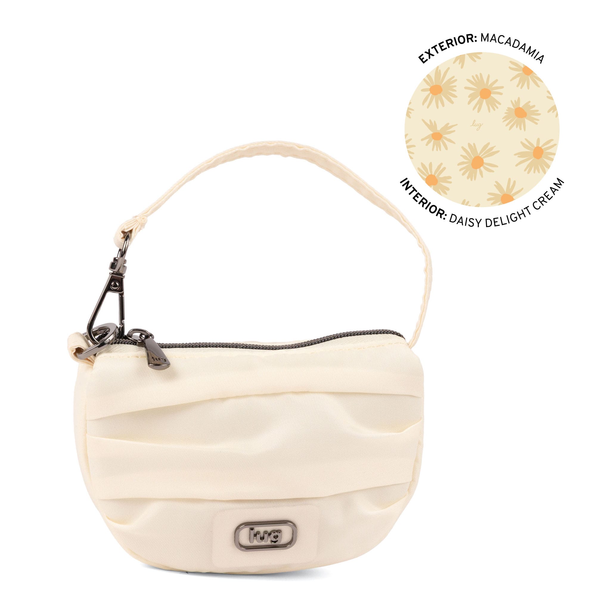 Disco Pleated Pouch - MACADAMIA - 25769_Disco_Macadamia_Angle_01