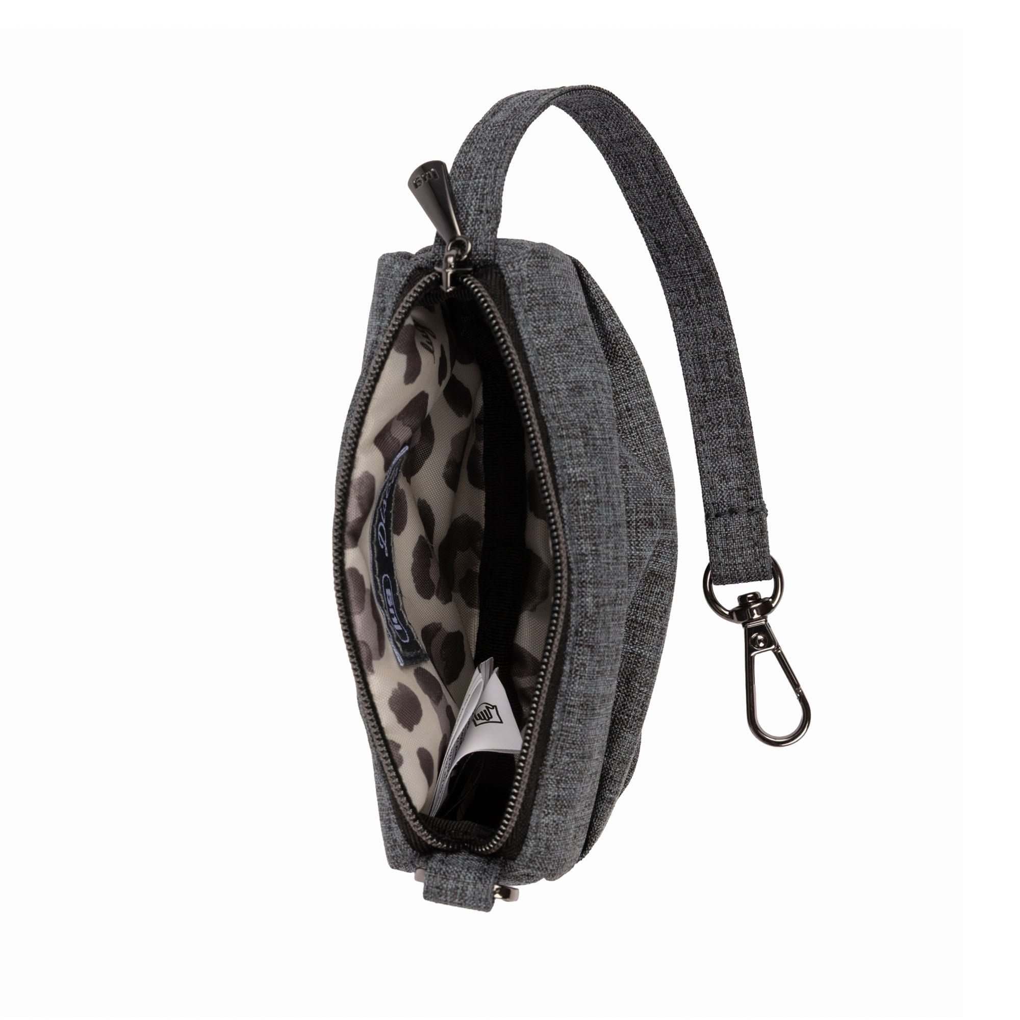 Disco Pleated Pouch - HEATHER GREY - 25770_Disco_HeatherGrey_Angle_04