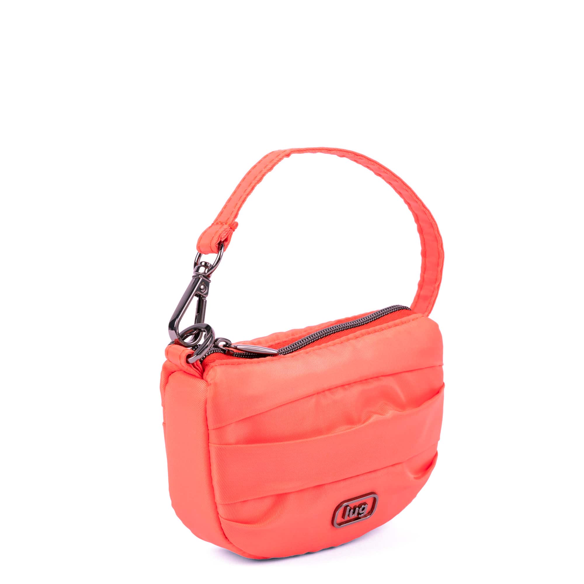 Disco Pleated Pouch - PINK GRAPEFRUIT - 25772_Disco_PinkGrapefruit_Angle_02