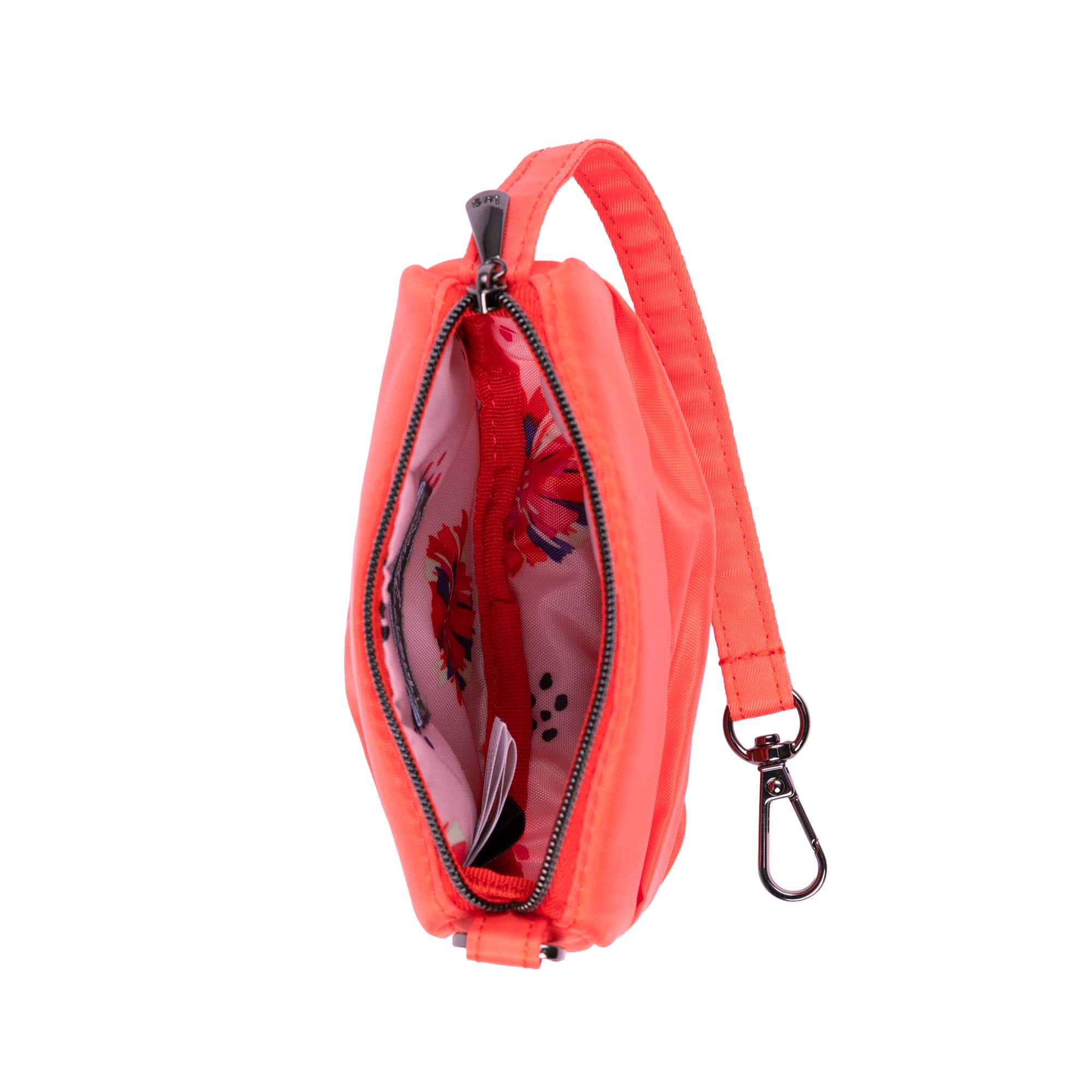 Disco Pleated Pouch - PINK GRAPEFRUIT - 25772_Disco_PinkGrapefruit_Angle_04