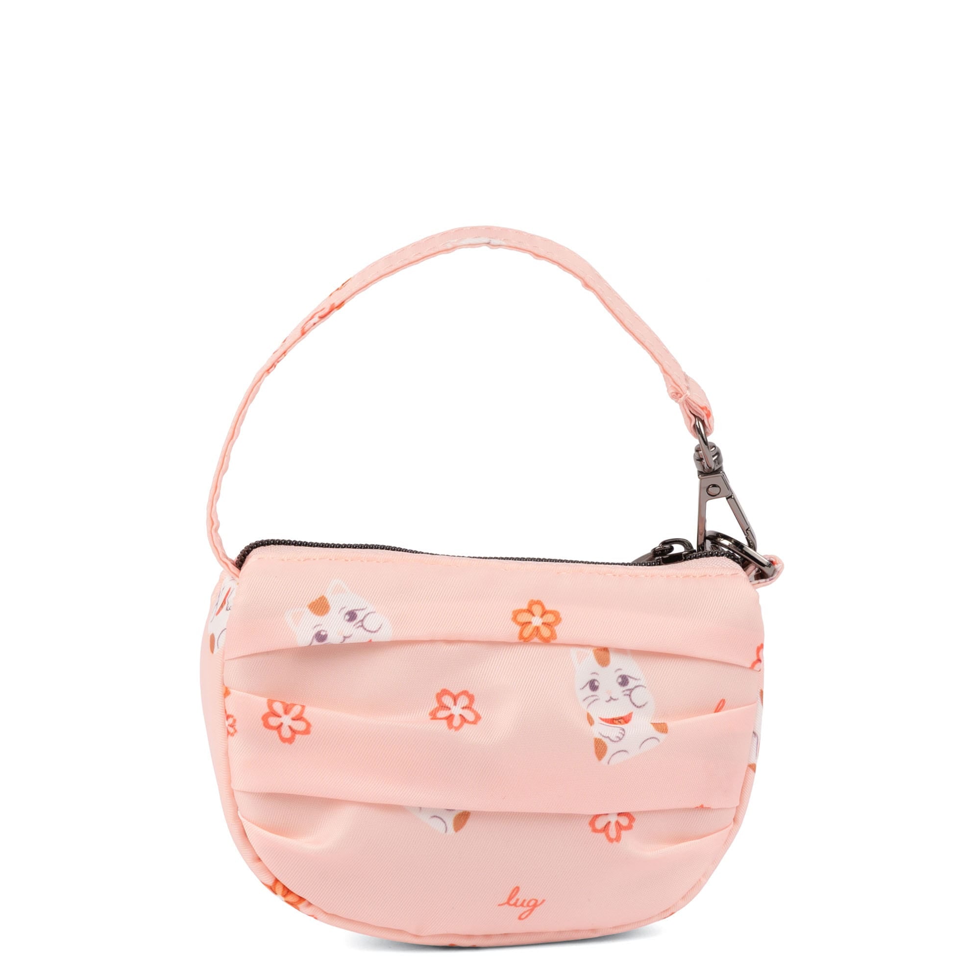 Disco Pleated Pouch - LUCKY CAT PINK - 25775_Disco_LuckyCatPink_Angle_03