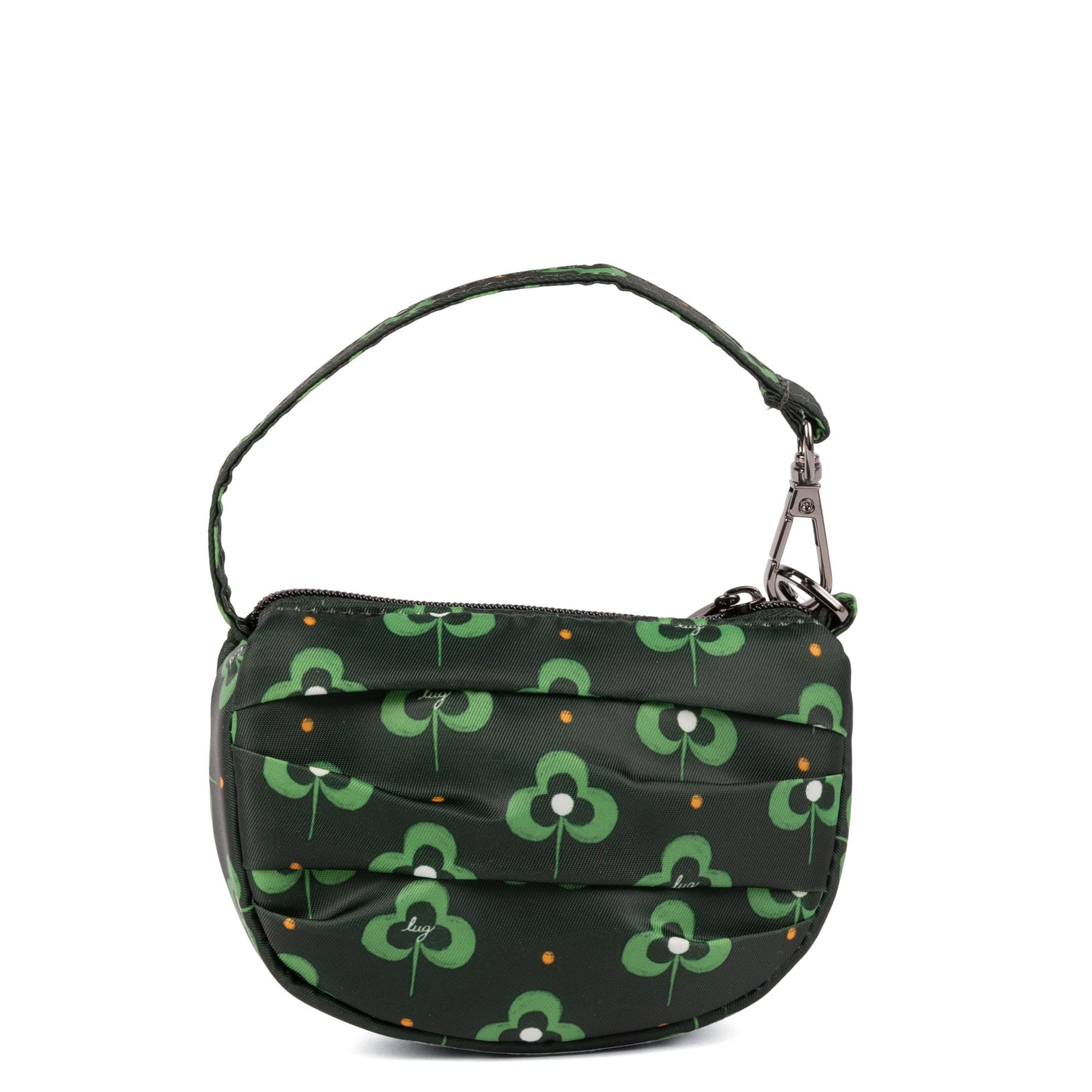 Disco Pleated Pouch - GEO SHAMROCK - 25776_Disco_GeoShamrock_Angle_03
