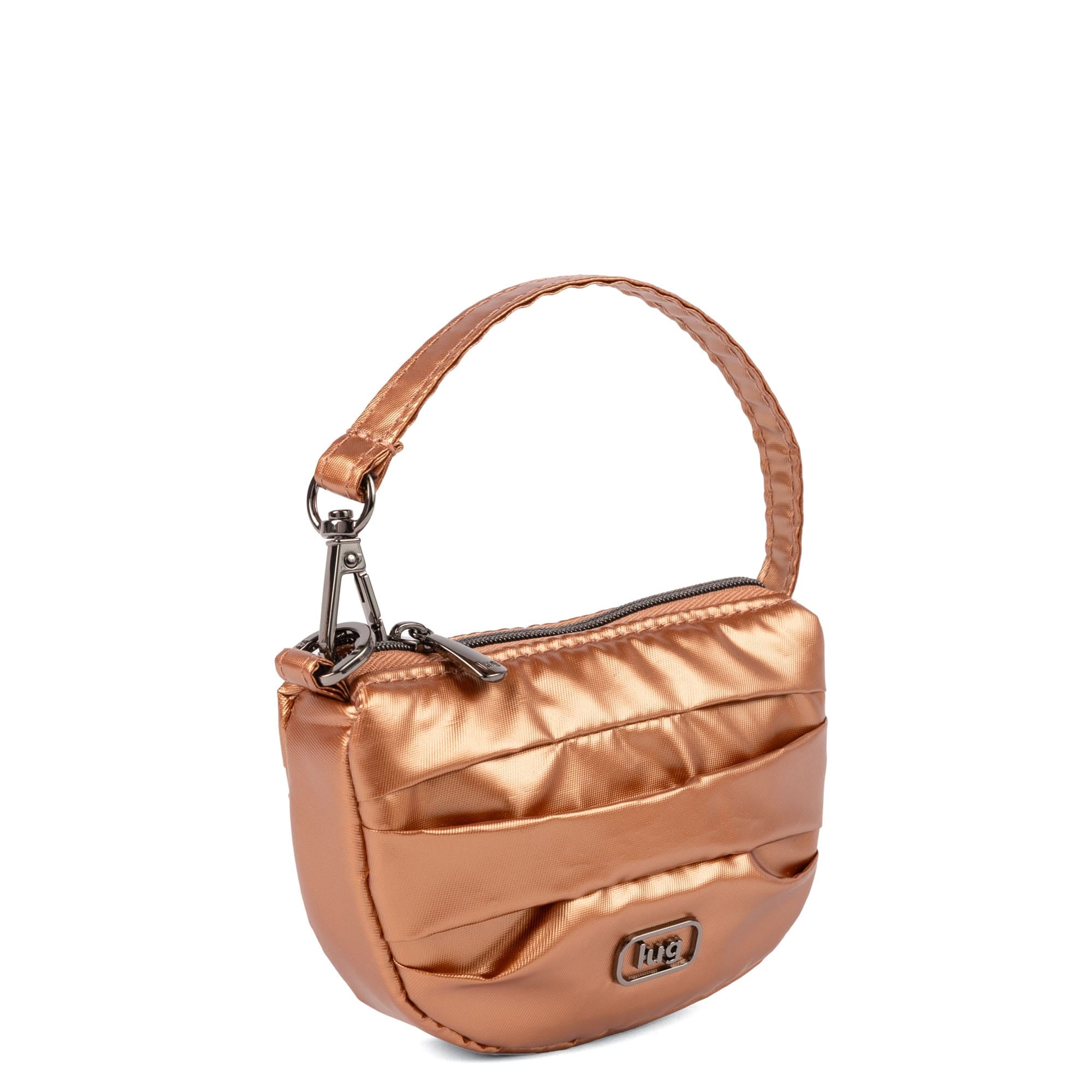 Disco Pleated Pouch - METALLIC CHAI - 25778_Disco_MetallicChai_Angle_02