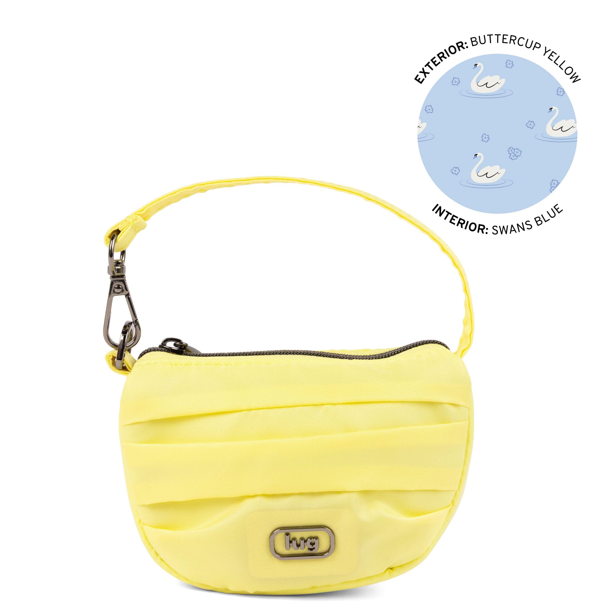 Disco Pleated Pouch - BUTTERCUP YELLOW - 25779_Disco_ButtercupYellow_Angle_01_k580bn