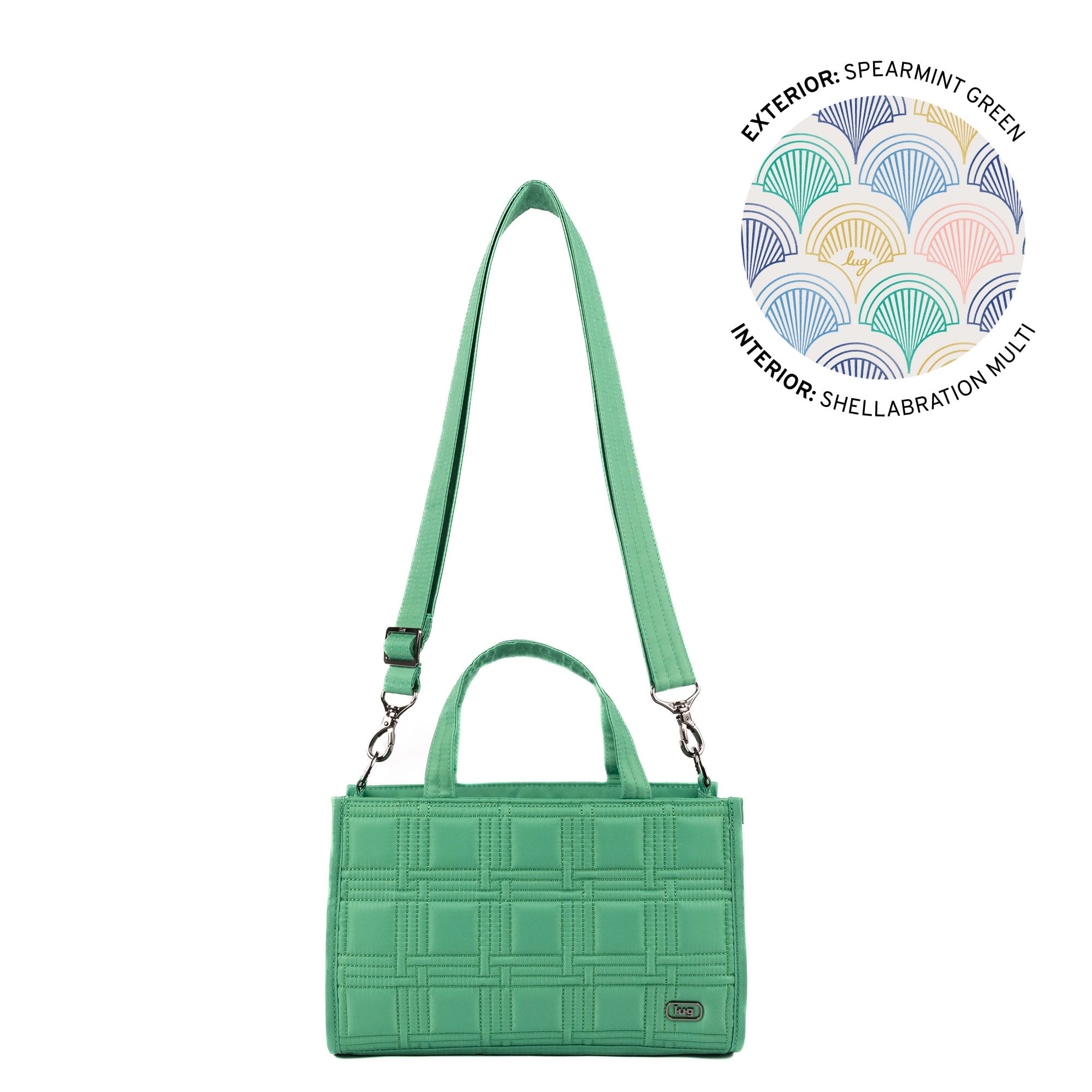 Train Top Handle Crossbody Bag - SPEARMINT GREEN - 25799_Train_SpearmintGreen_Angle_01