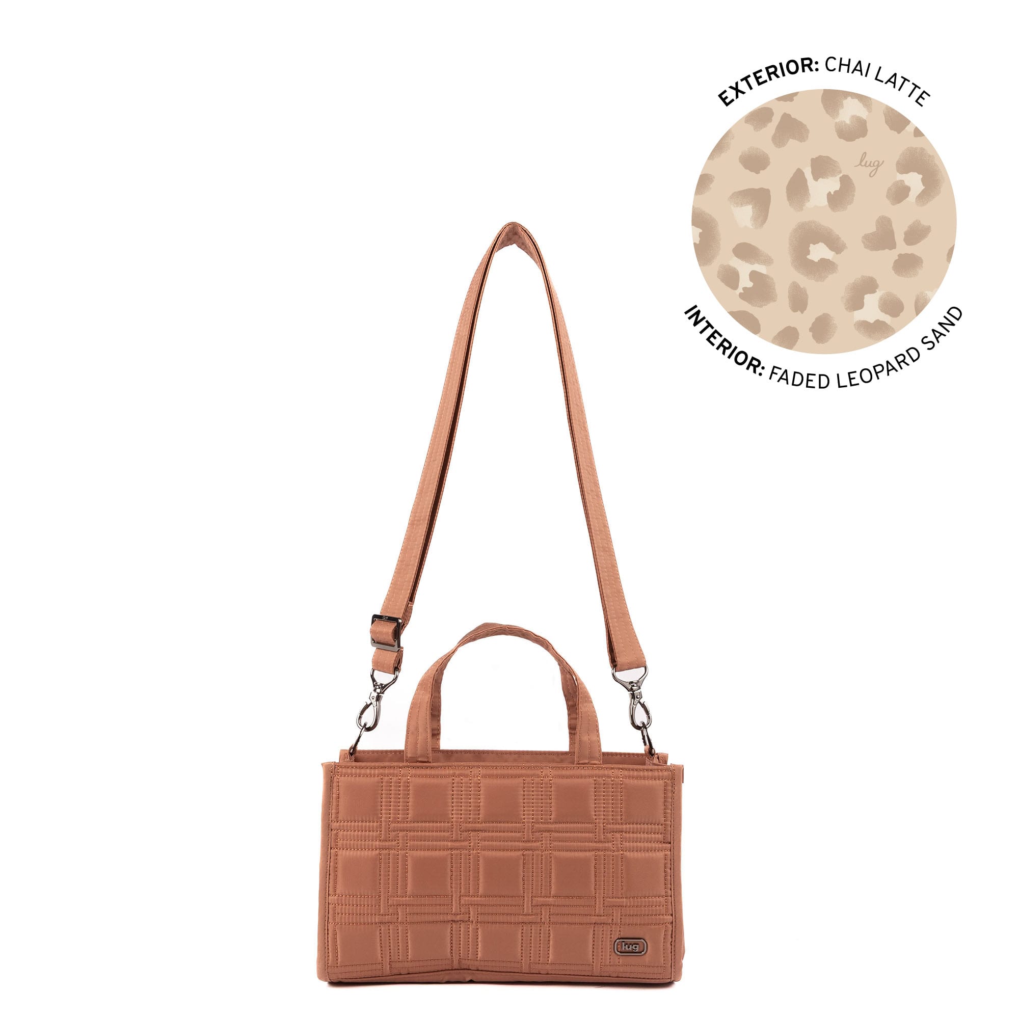 Train Top Handle Crossbody Bag - CHAI LATTE - 25800_Train_ChaiLatte_Angle_01