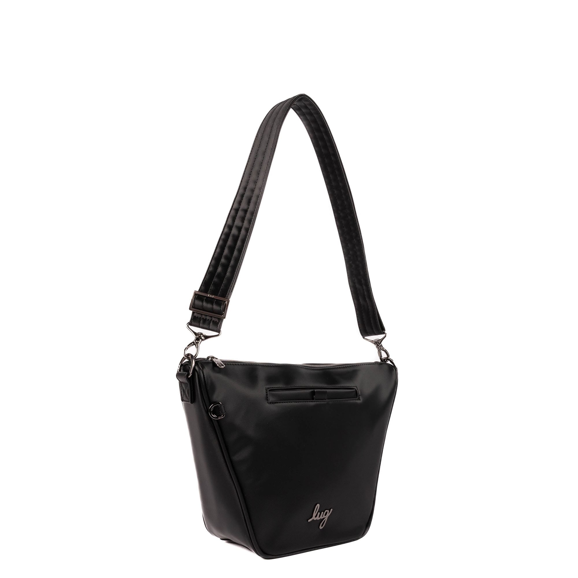Quest Satin Luxe VL Shoulder Bag - BLACK - 25804_QuestSL_Black_Angle_02