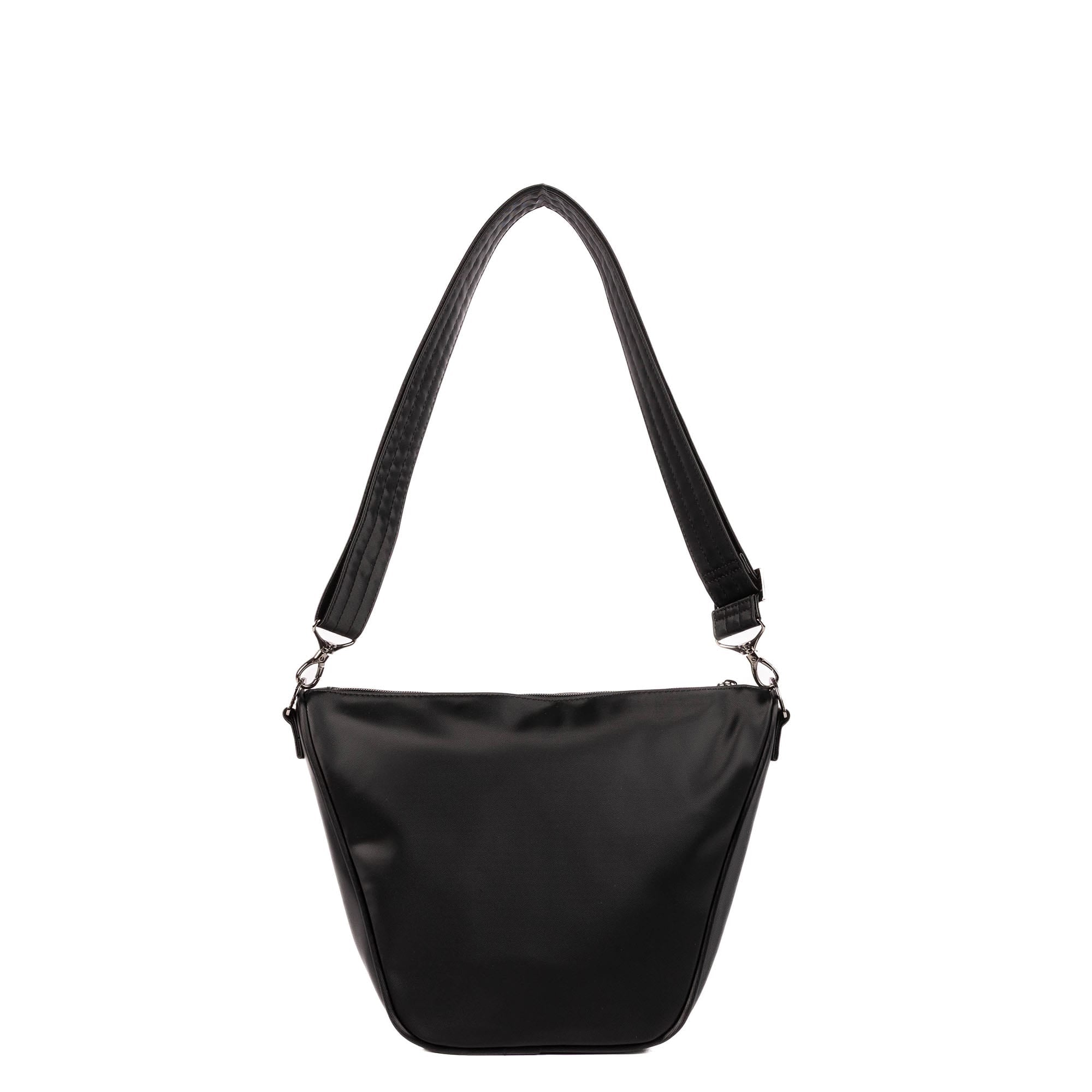 Quest Satin Luxe VL Shoulder Bag - BLACK - 25804_QuestSL_Black_Angle_04