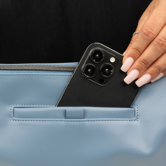 Quest Satin Luxe VL Shoulder Bag - - 25809_QuestSL_DenimDrift_Lifestyle_01