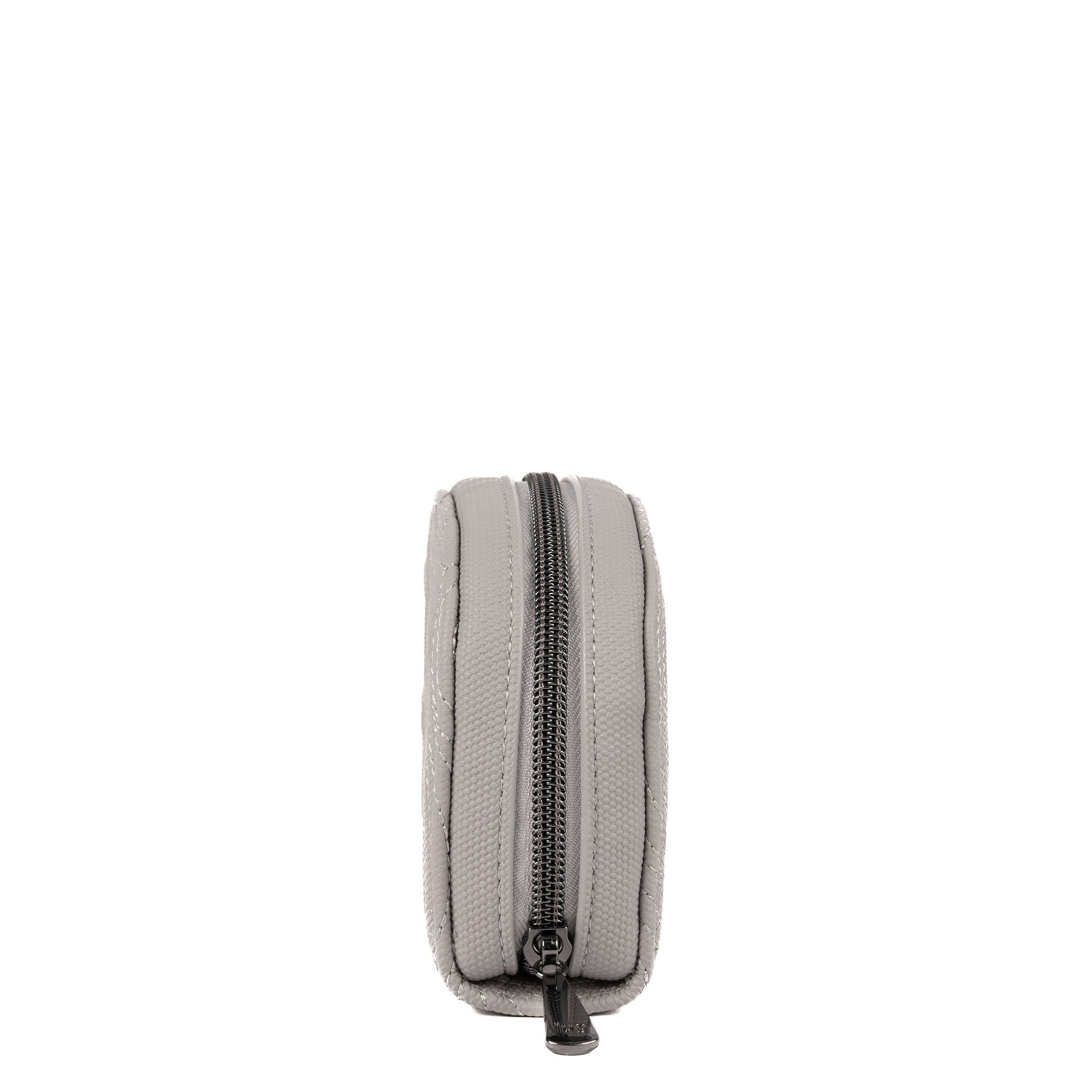 Kolo Mini Jewelry Matte Luxe VL Pouch with Charm Bar - CLOUD GREY - 25814_KoloML_CloudGrey_Angle_03
