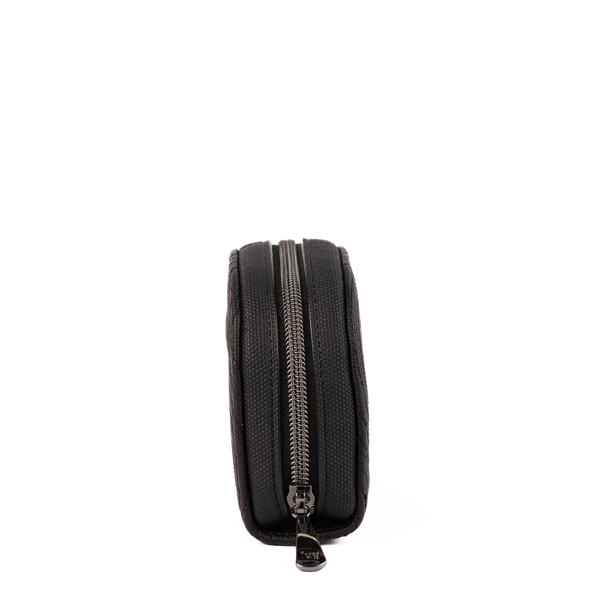 Kolo Mini Jewelry Matte Luxe VL Pouch with Charm Bar - BLACK 2 - 25815_KoloML_Black_Angle_03
