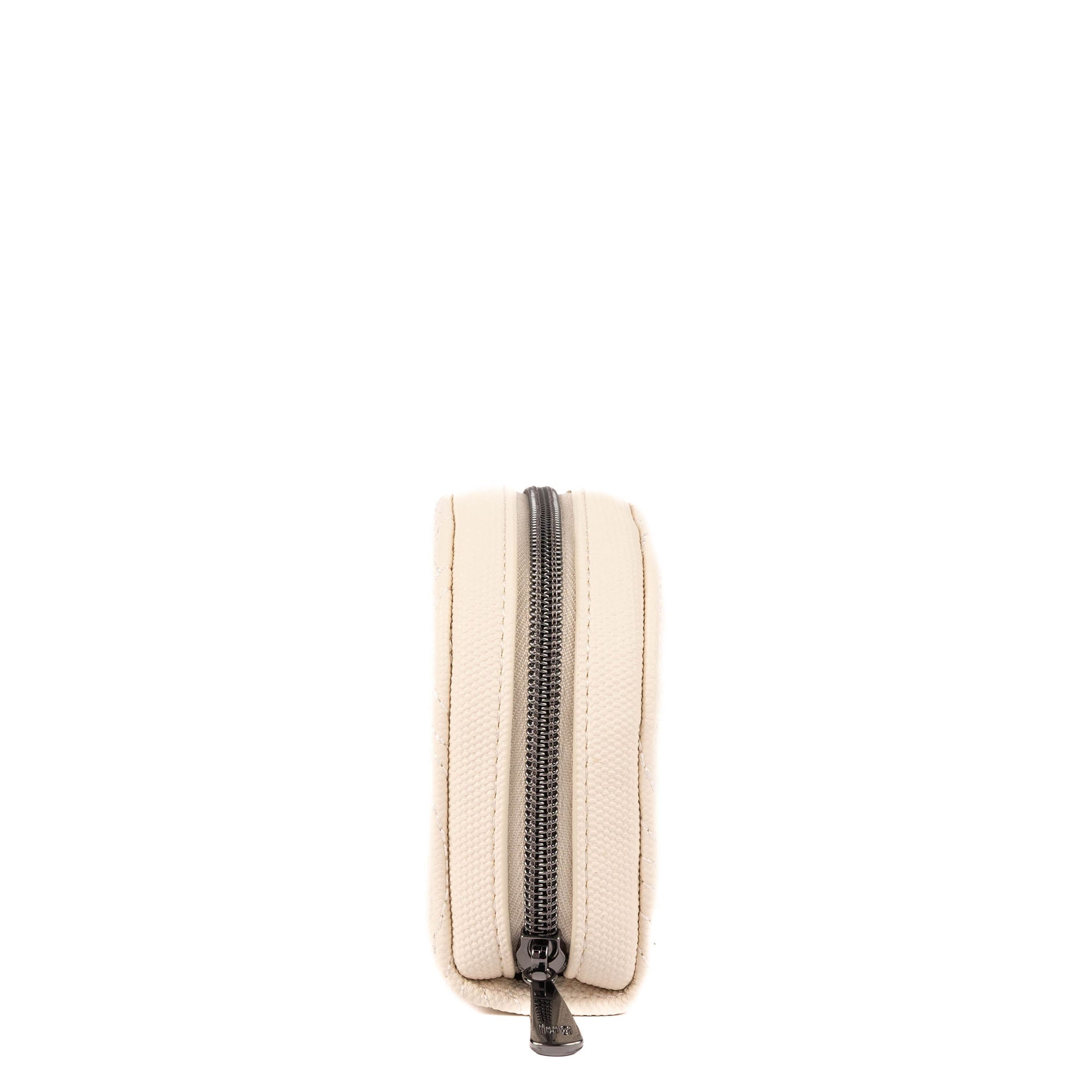 Kolo Mini Jewelry Matte Luxe VL Pouch with Charm Bar - MACADAMIA - 25816_KoloML_Macadamia_Angle_03