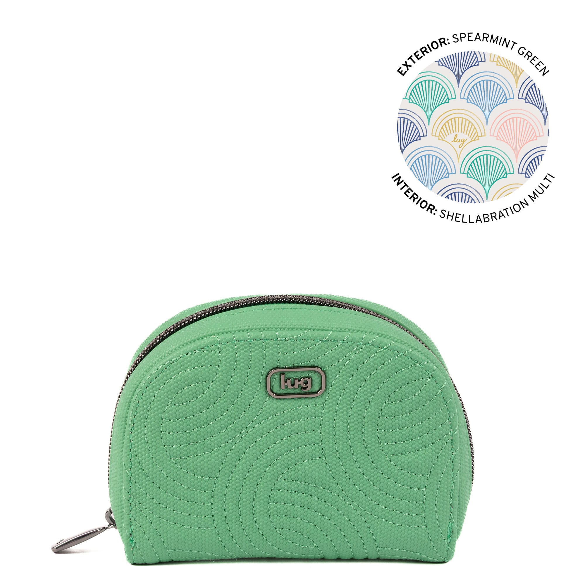 Kolo Mini Jewelry Matte Luxe VL Pouch with Charm Bar - SPEARMINT GREEN - 25817_KoloML_SpearmintGreen_Angle_01