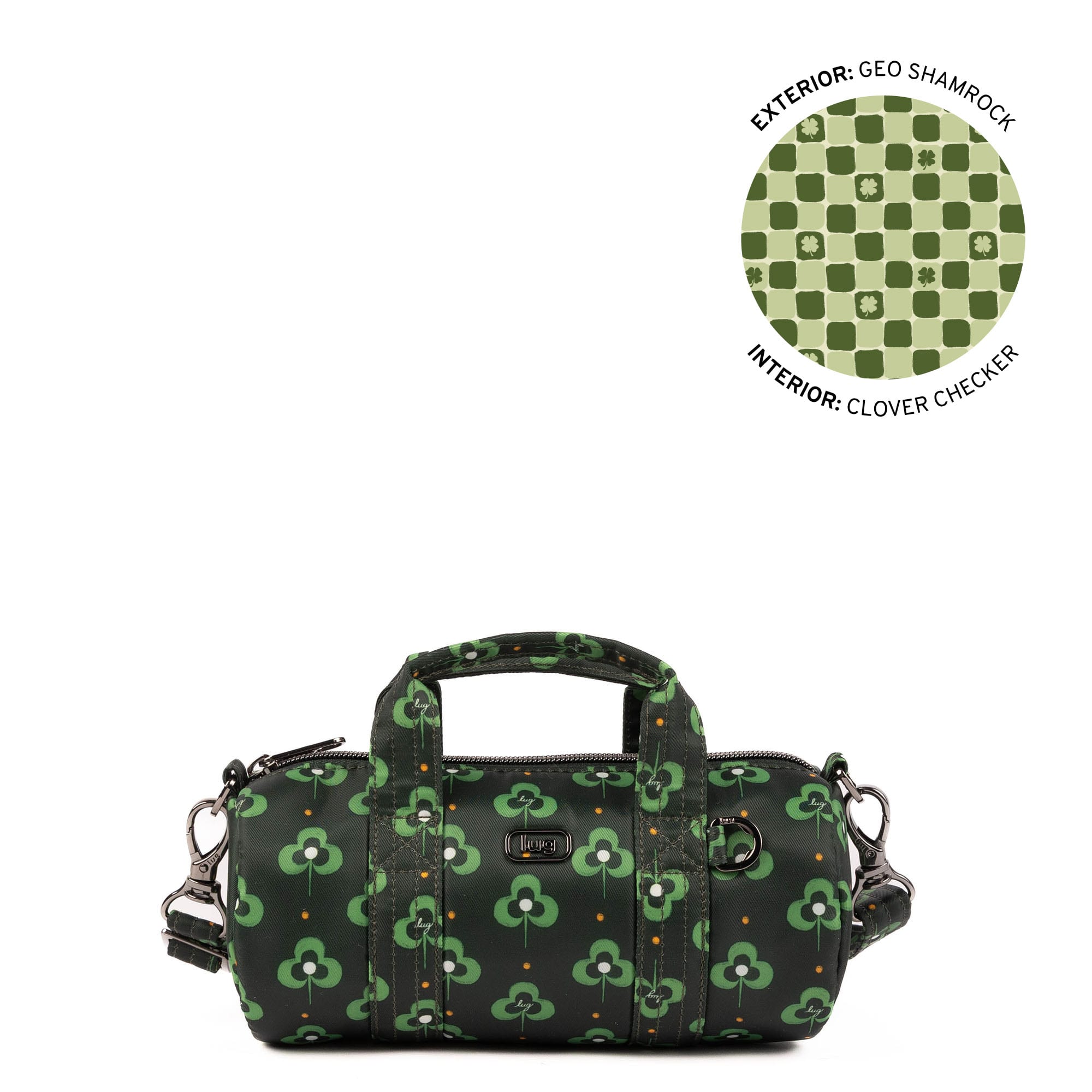 Rallycar Mini Crossbody Bag - GEO SHAMROCK - 25828_Rallycar_GeoShamrock_Angle_01_26psej