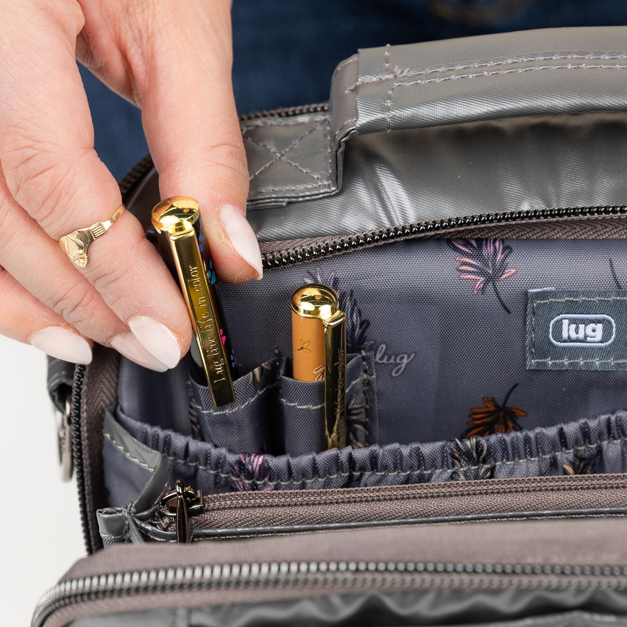 Legacy Collection Scoop SE Crossbody Bag - - 25836_LegacyScoopSE_MetallicStorm_Lifestyle_05