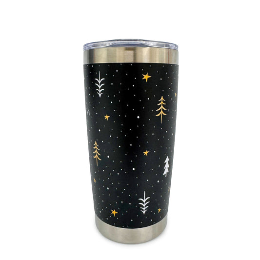 Guzzle Tumbler - MAPLE PLAID - 25957_GuzzleTumbler_HolidayTrees_Angle_02_08h1d4