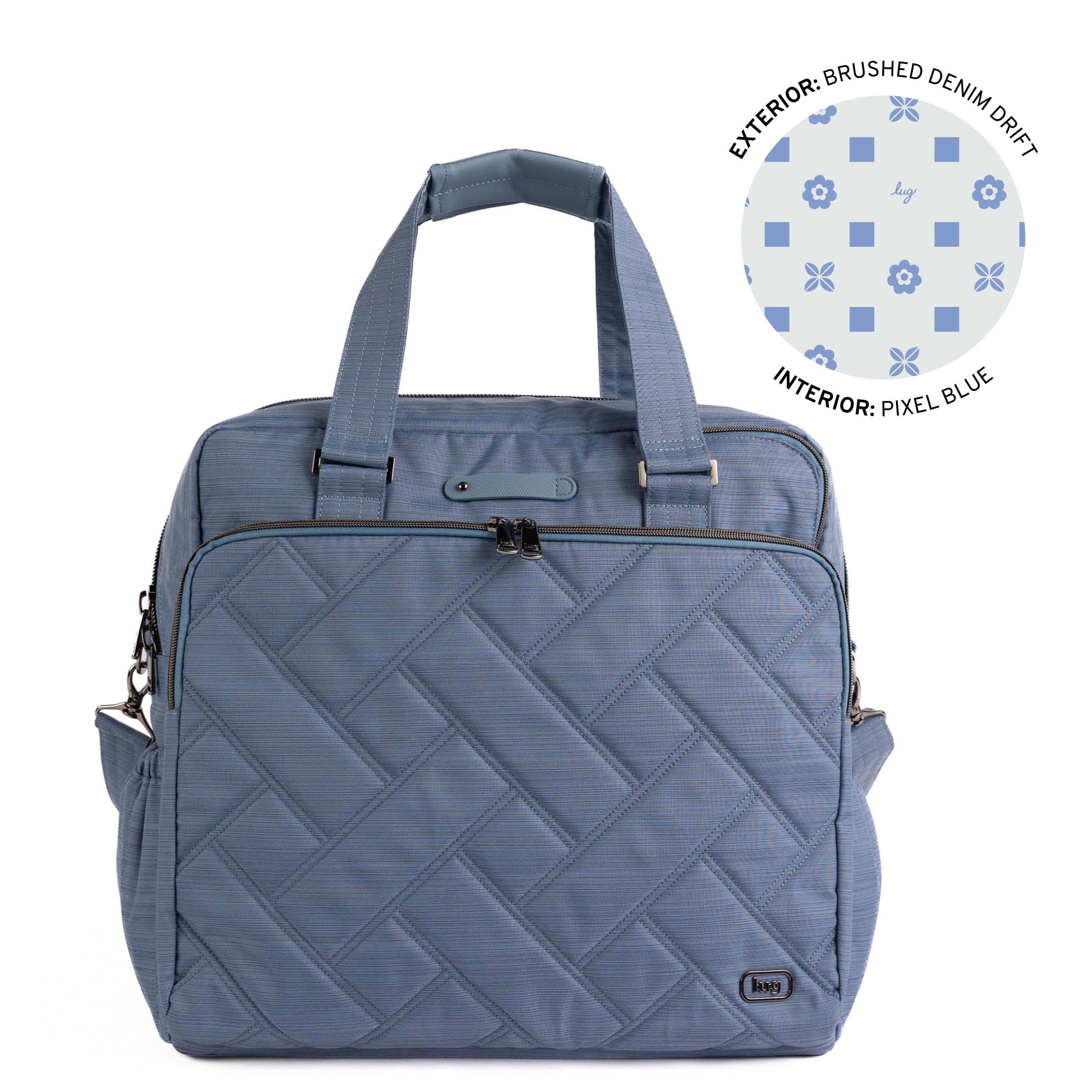 Boxer SE Duffel Bag - BRUSHED DENIM DRIFT - 26005_BoxerSE_BrushedDenimDrift_Angle_01