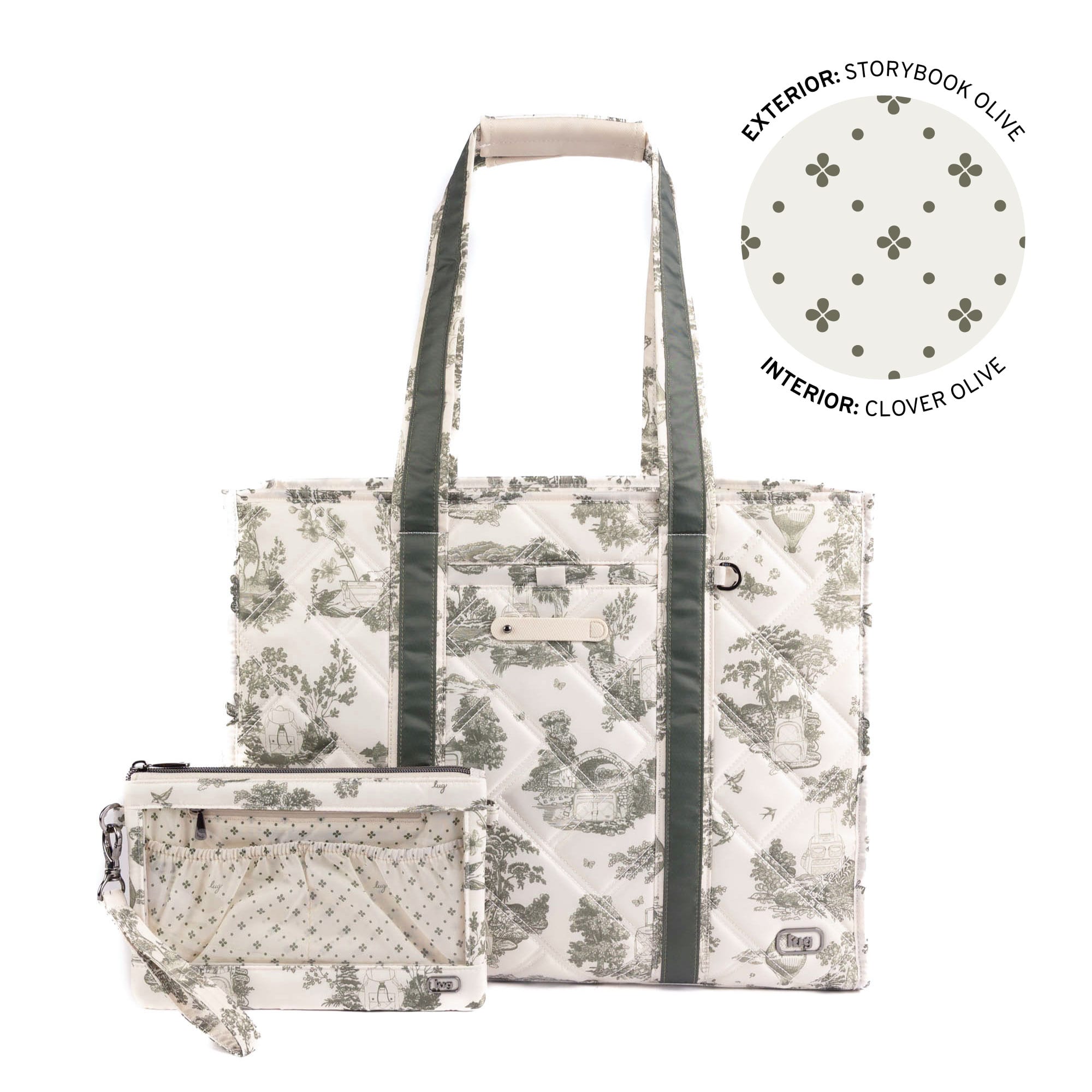 Longboat LE Carry-All with Pouch - STORYBOOK OLIVE - 26018_LongboatLE-_2PC_StorybookOlive_Angle_01