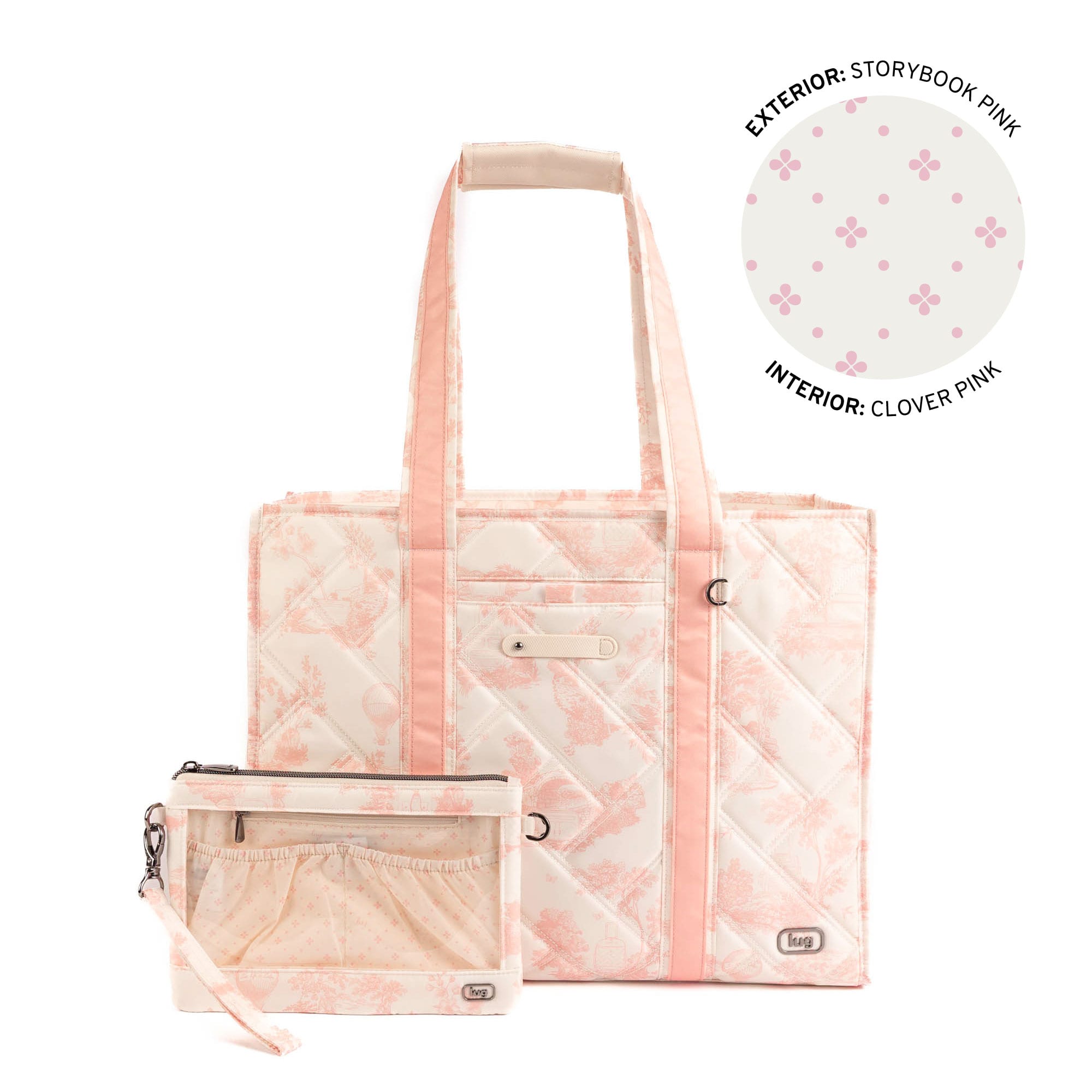 Longboat LE Carry-All with Pouch - STORYBOOK PINK - 26019_LongboatLE-_2PC_StorybookPink_Angle_01