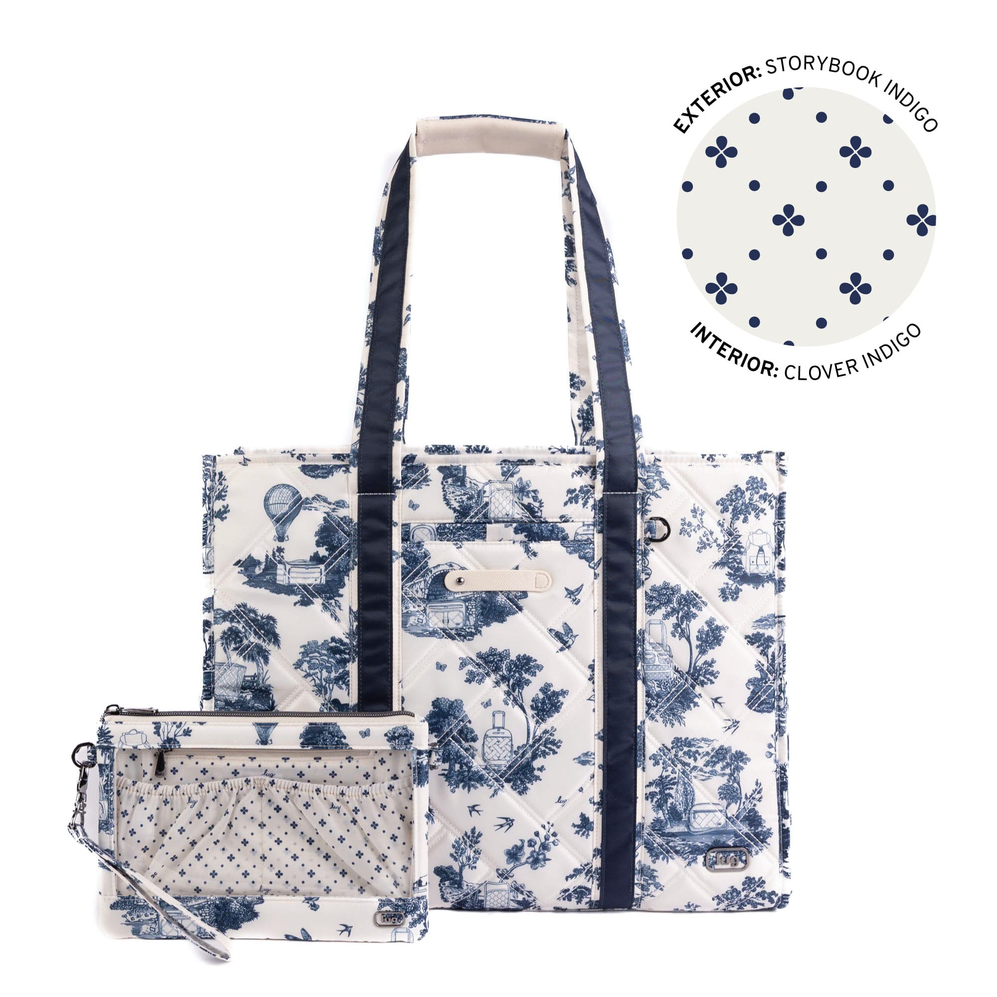 Longboat LE Carry-All with Pouch - STORYBOOK INDIGO - 26022_LongboatLE-_2PC_StorybookIndigo_Angle_01