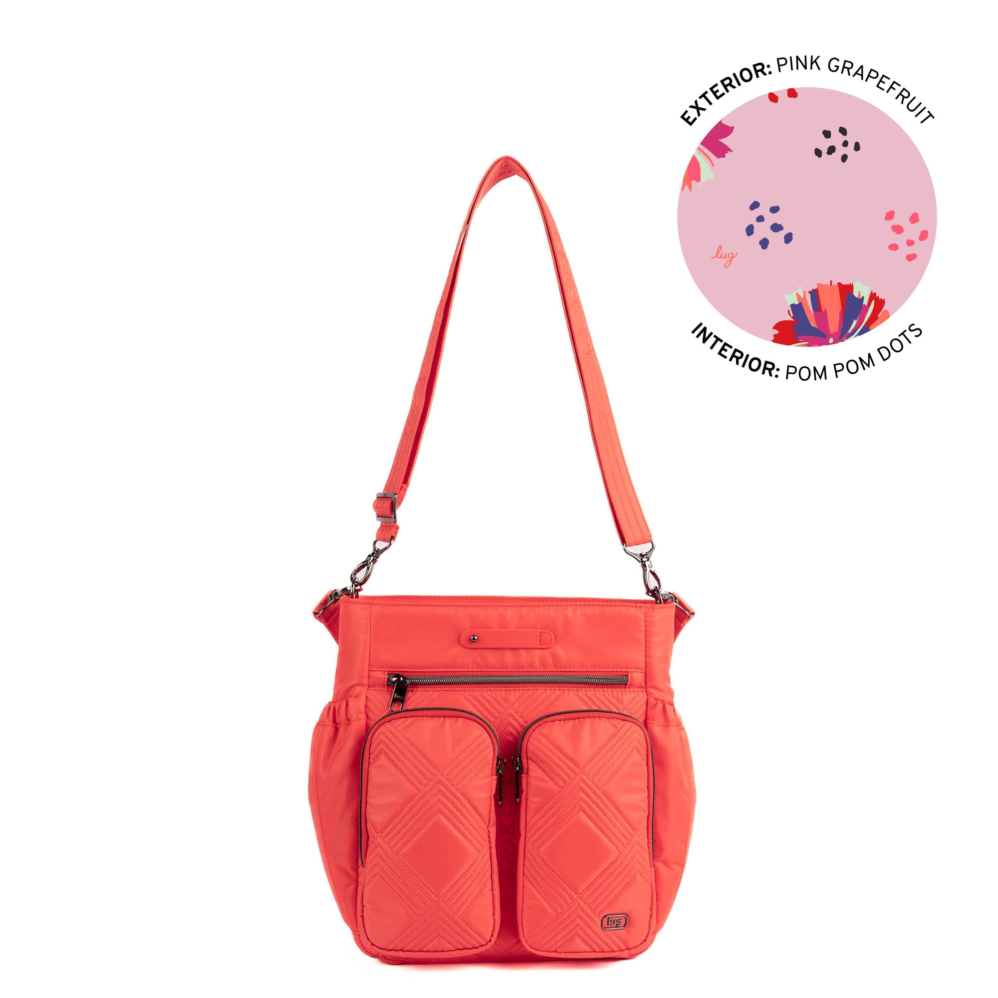 Toodles Tote Bag - PINK GRAPEFRUIT - 26043_Toodles_PinkGrapefruit_Angle_01
