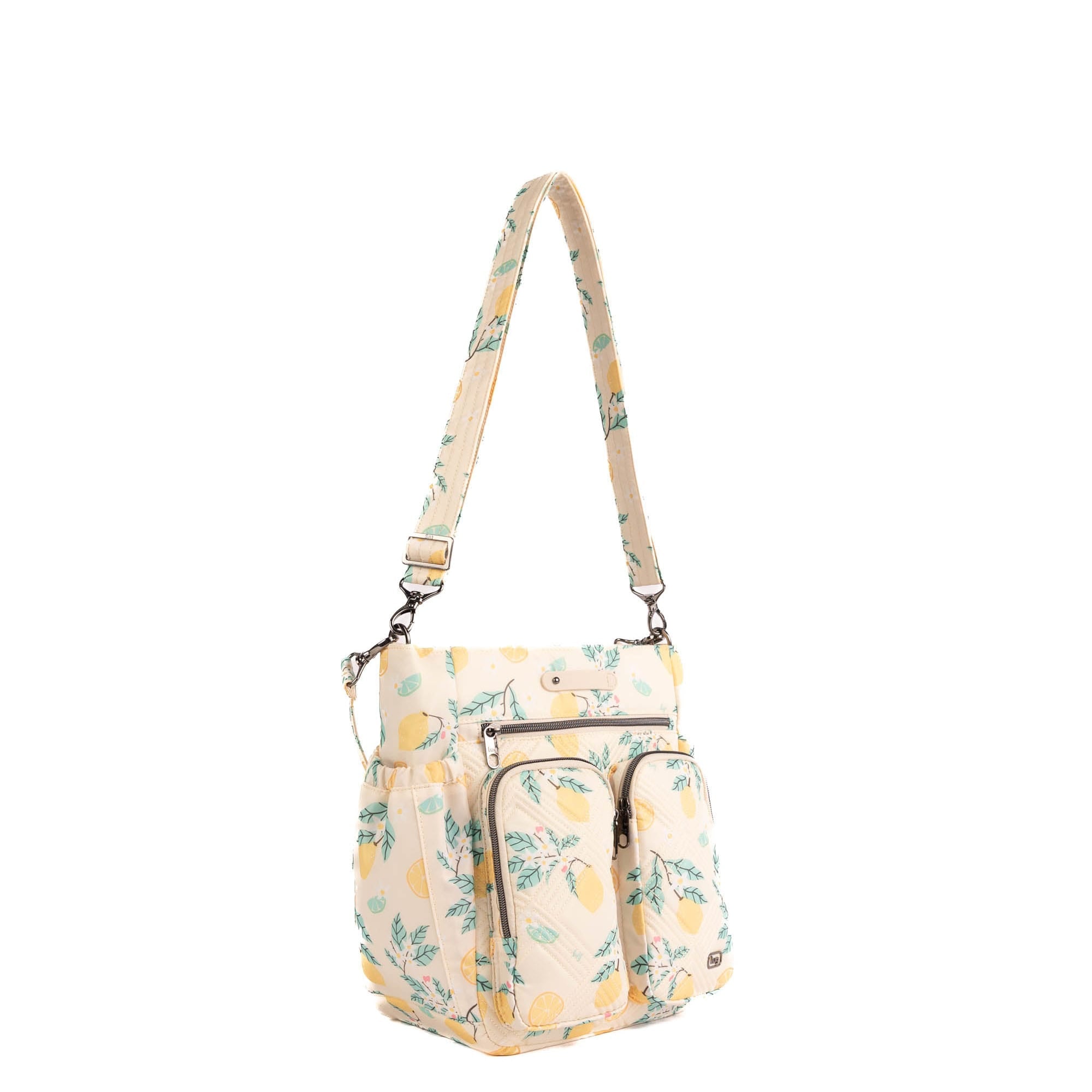 Toodles Tote Bag - LEMON FLORAL - 26048_Toodles_LemonFloral_Angle_02