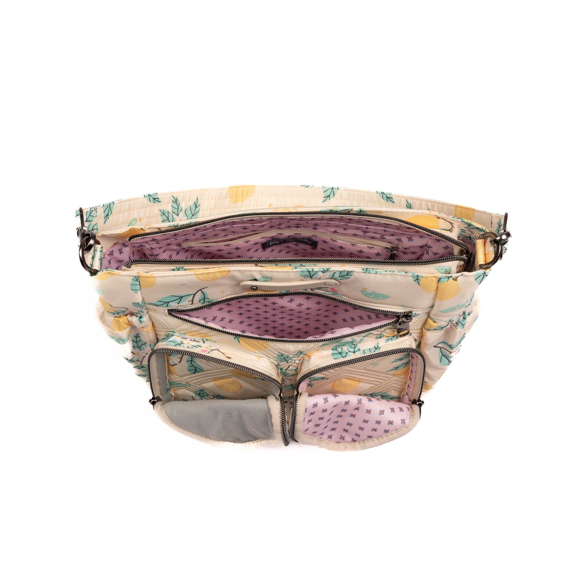 Toodles Tote Bag - LEMON FLORAL - 26048_Toodles_LemonFloral_Angle_05