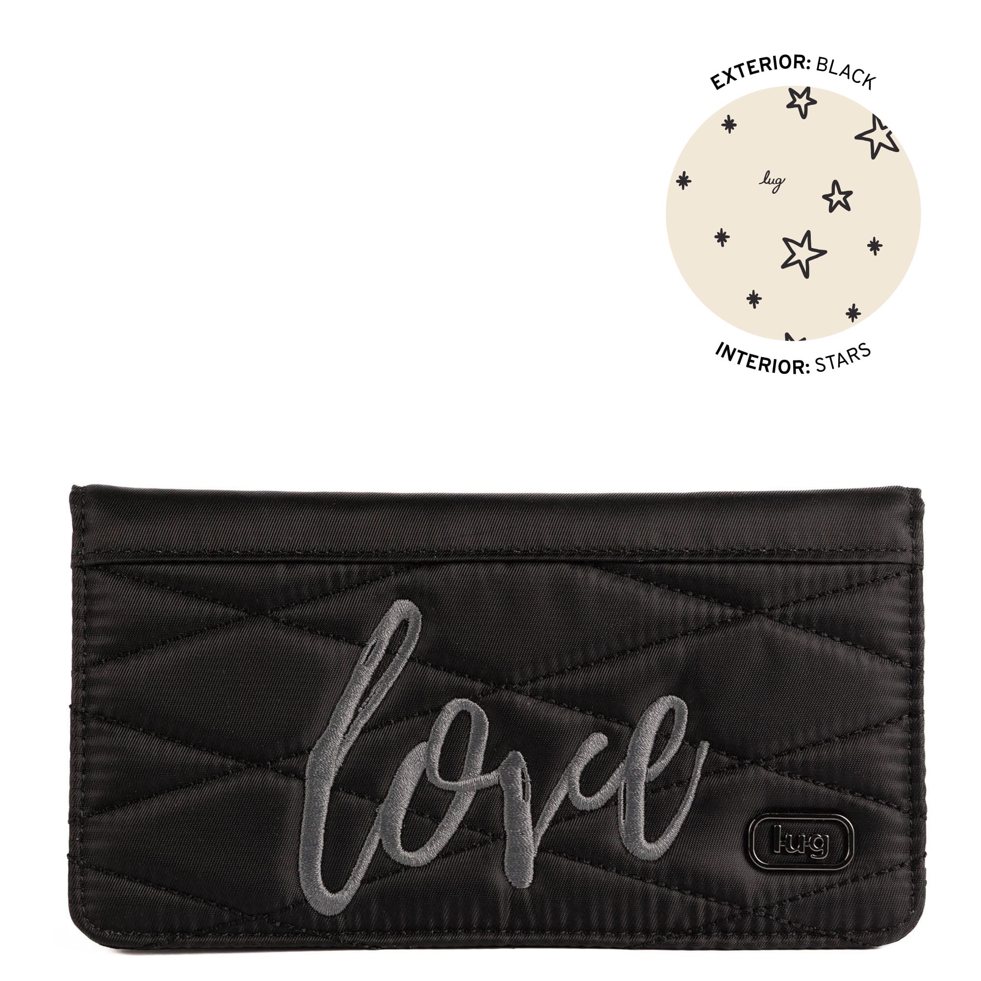 Sweep Slim Flap Wallet - BLACK - 26050_Sweep_Black_Angle_01