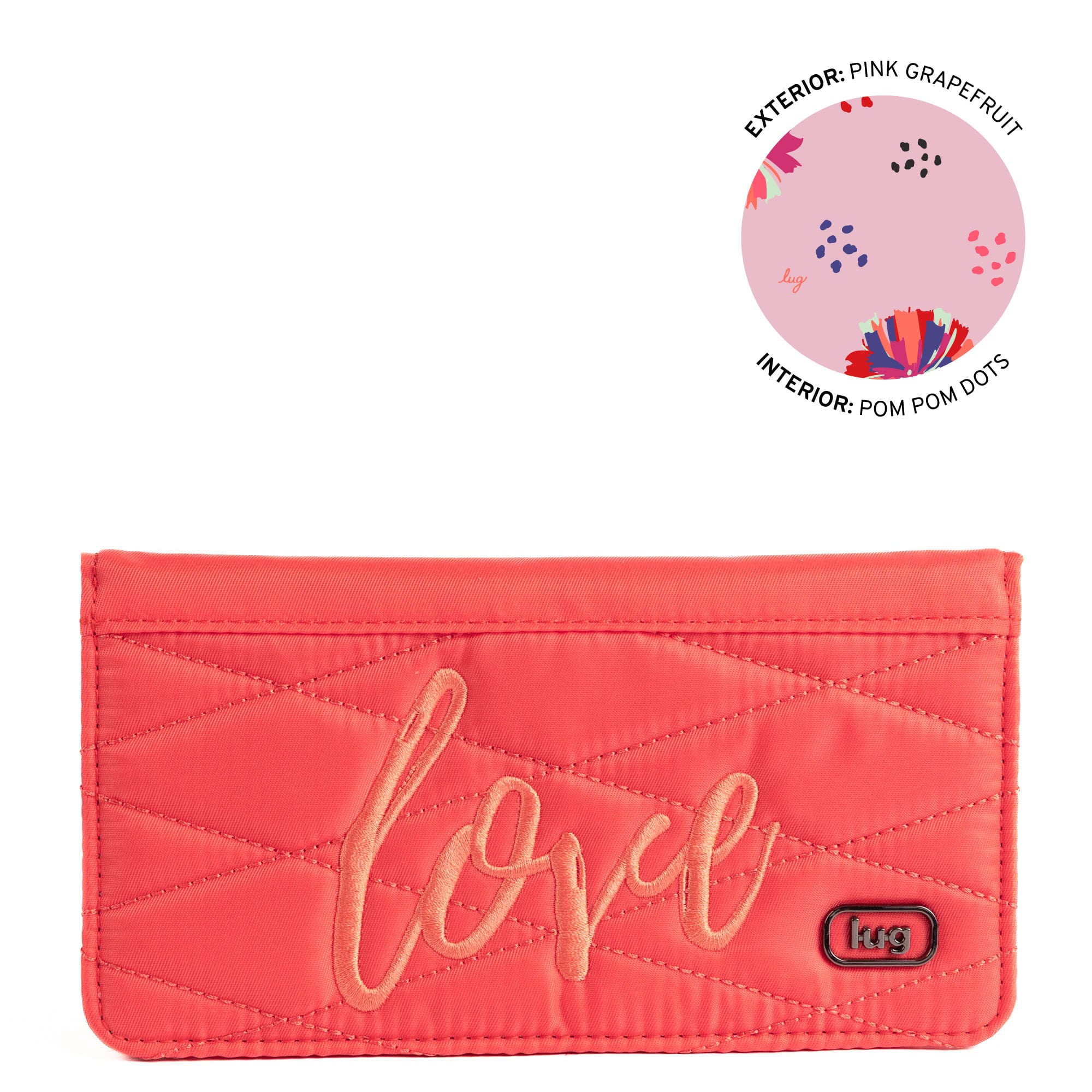 Sweep Slim Flap Wallet - PINK GRAPEFRUIT - 26052_Sweep_PinkGrapefruit_Angle_01