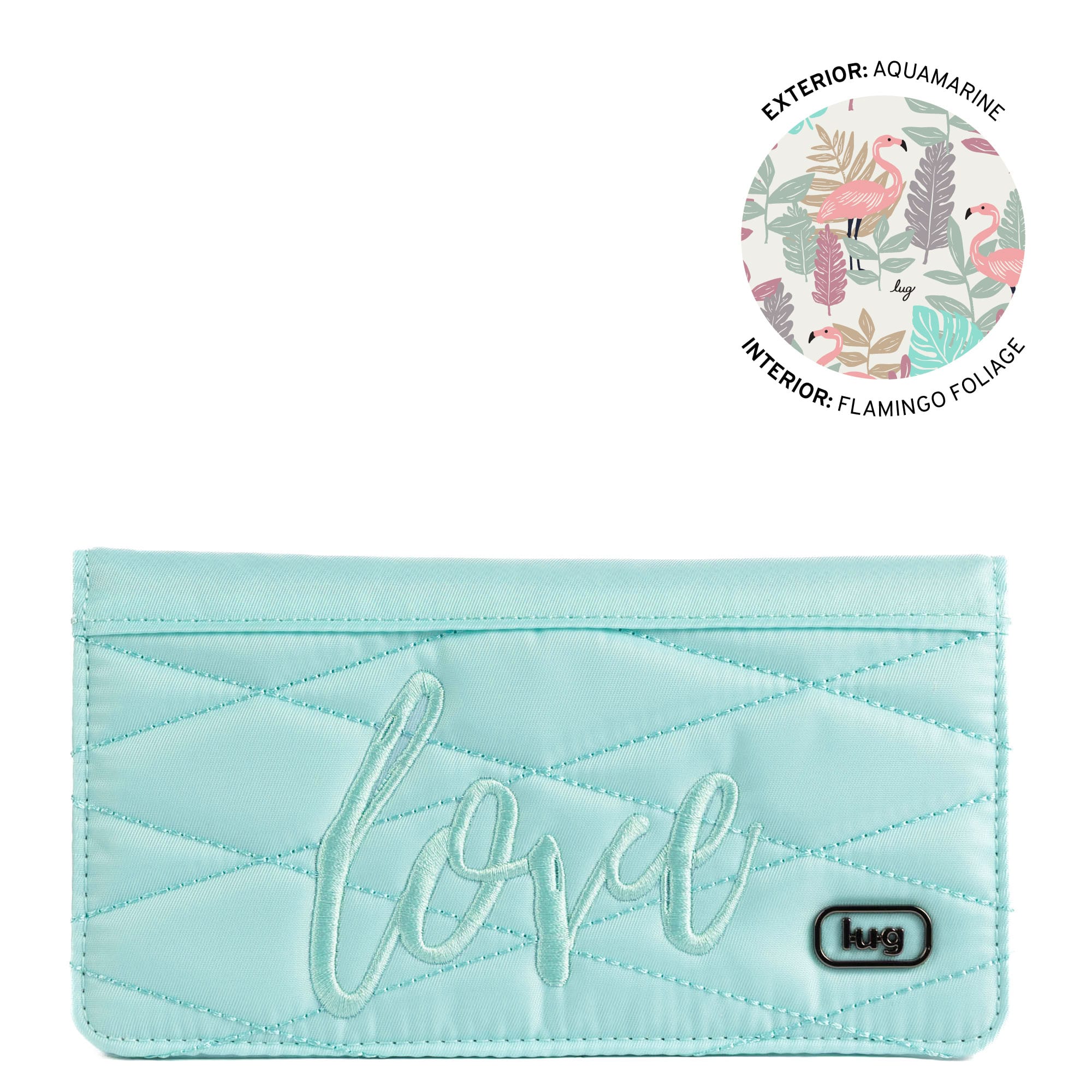Sweep Slim Flap Wallet - AQUAMARINE - 26055_Sweep_Aquamarine_Angle_01