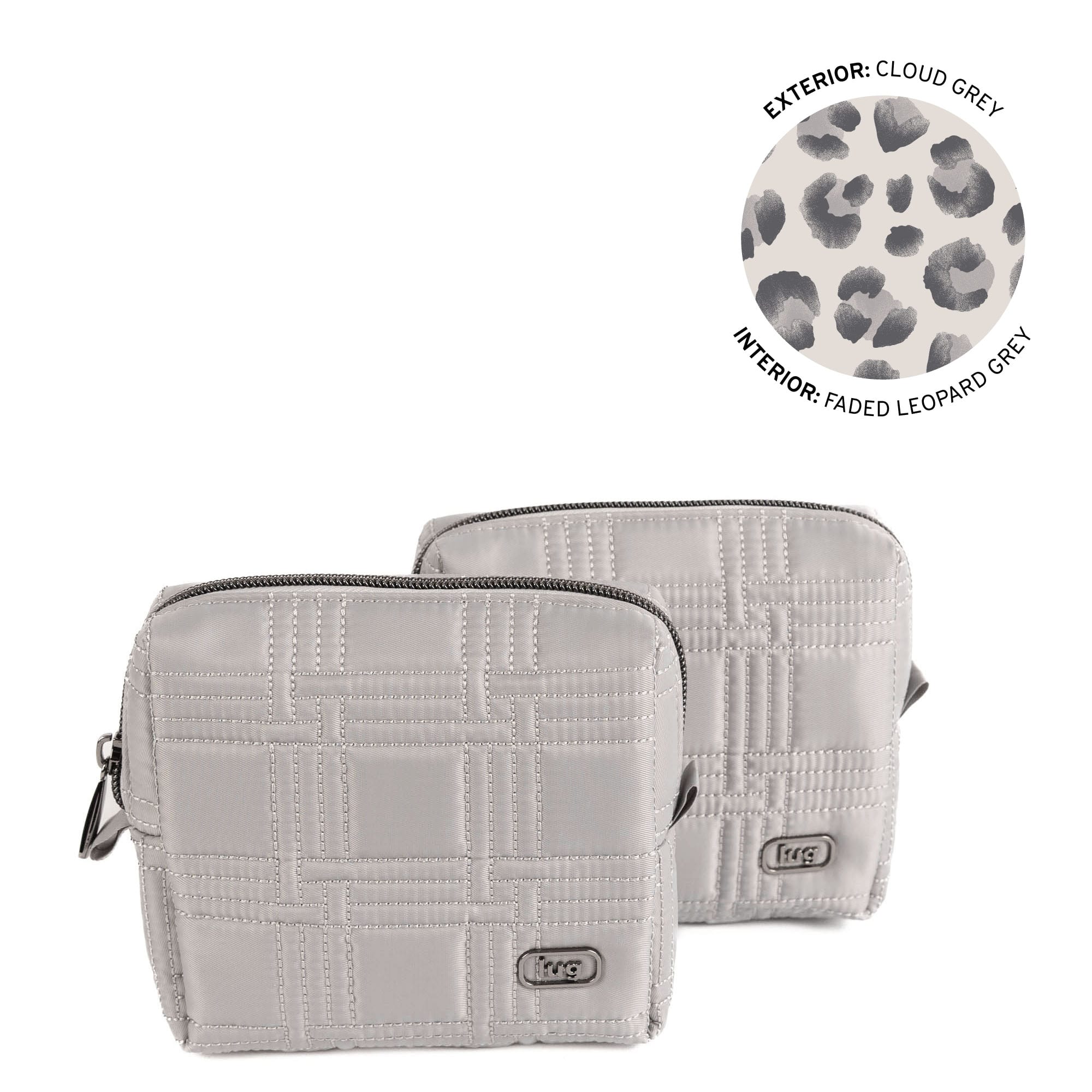 Domino Storage Pouch 2pc Set - CLOUD GREY - 26060_DominoPouch2PC_CloudGrey_Angle_01