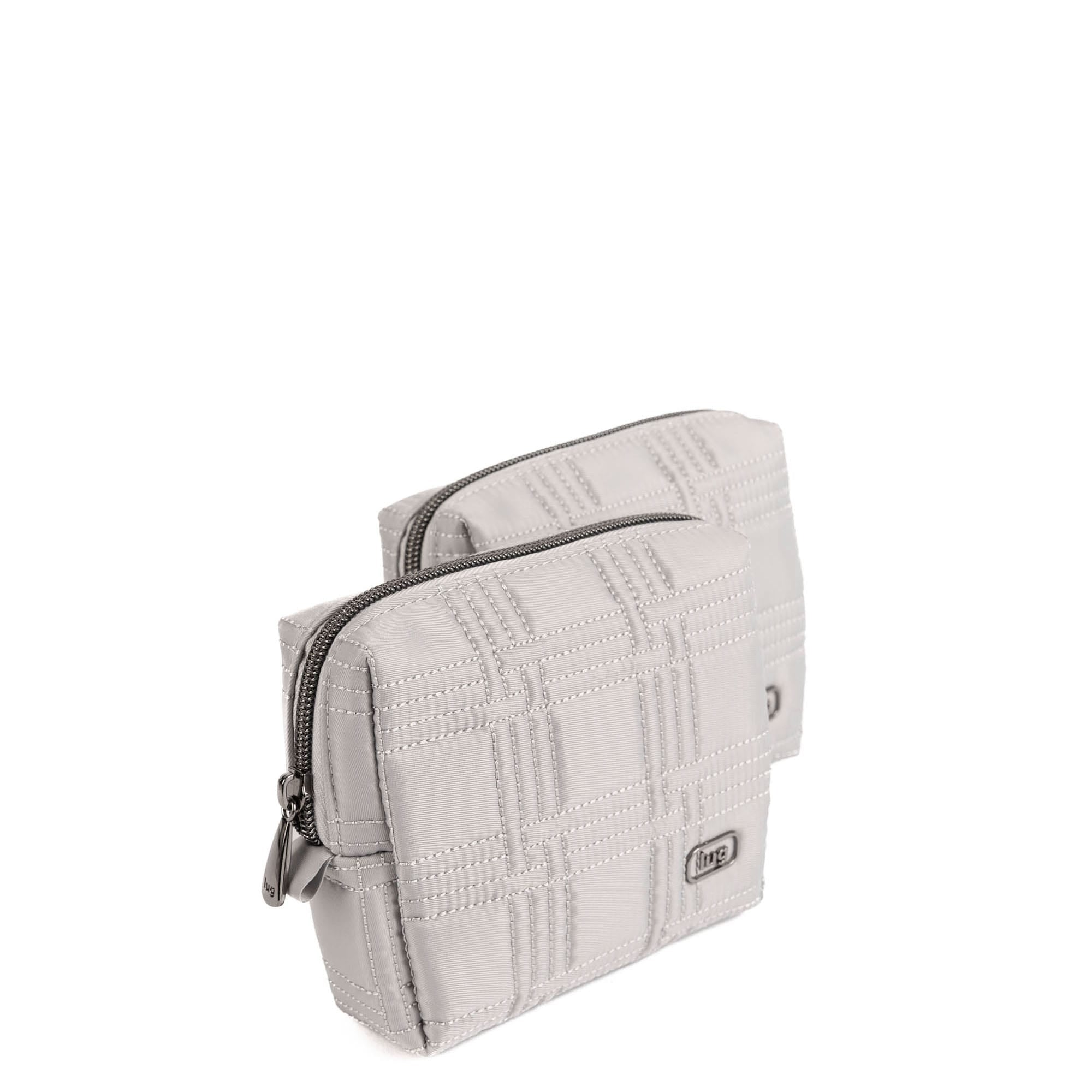 Domino Storage Pouch 2pc Set - CLOUD GREY - 26060_DominoPouch2PC_CloudGrey_Angle_02
