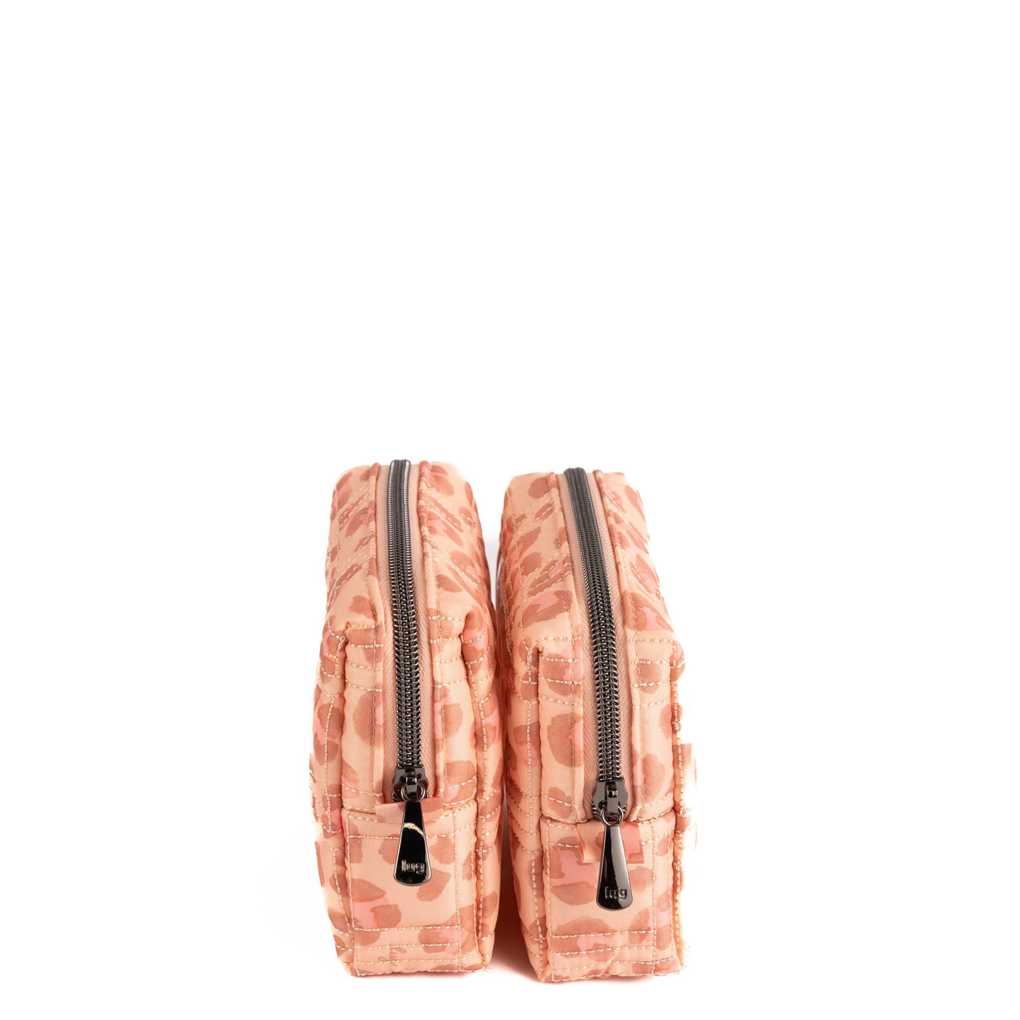 Domino Storage Pouch 2pc Set - FADED LEOPARD PINK - 26063_DominoPouch2PC_FadedLeopardPink_Angle_03