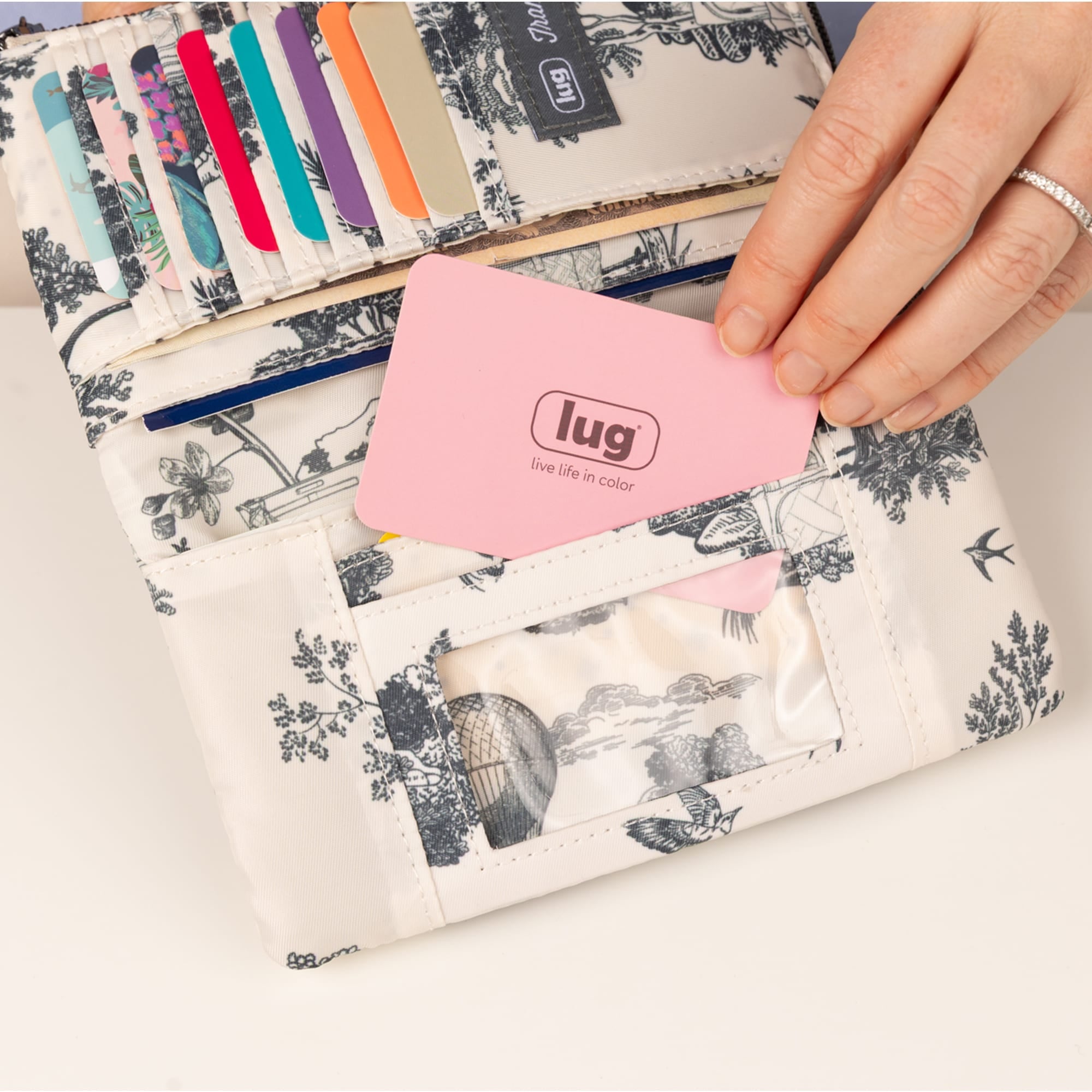 Tram LE RFID Wallet - - 26089_TramLE_StorybookIndigo_Lifestyle_04