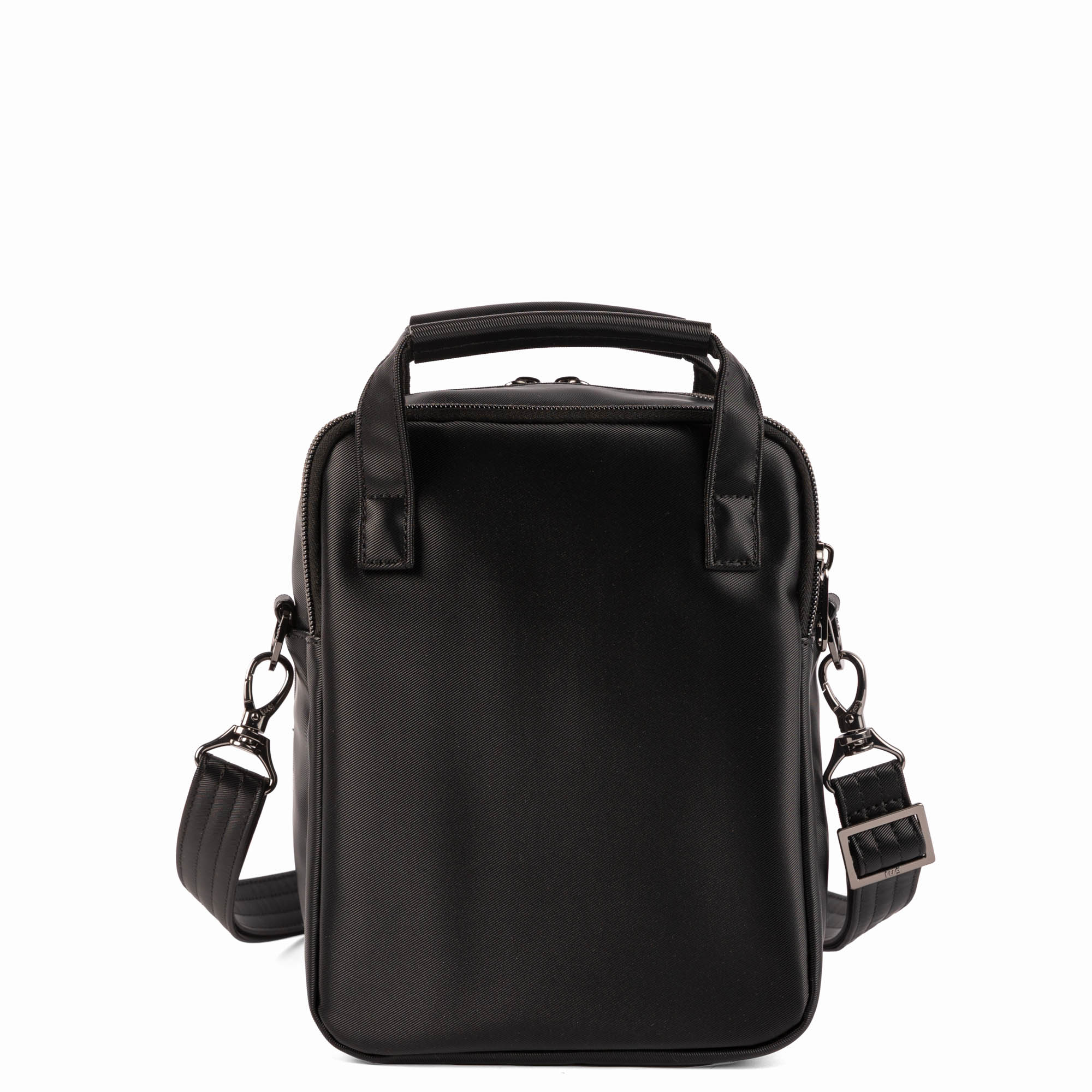 Bumble Satin Luxe VL Crossbody Bag - BLACK - 26117_BumbleSL_Black_Angle_04