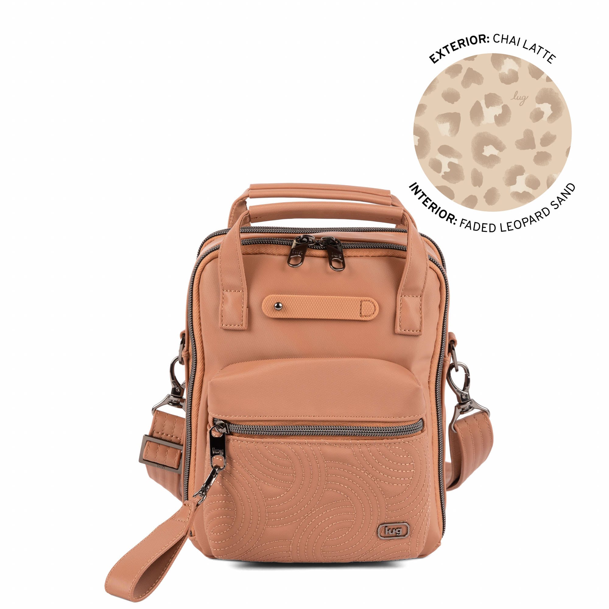 Bumble Satin Luxe VL Crossbody Bag - CHAI LATTE - 26118_BumbleSL_ChaiLatte_Angle_01