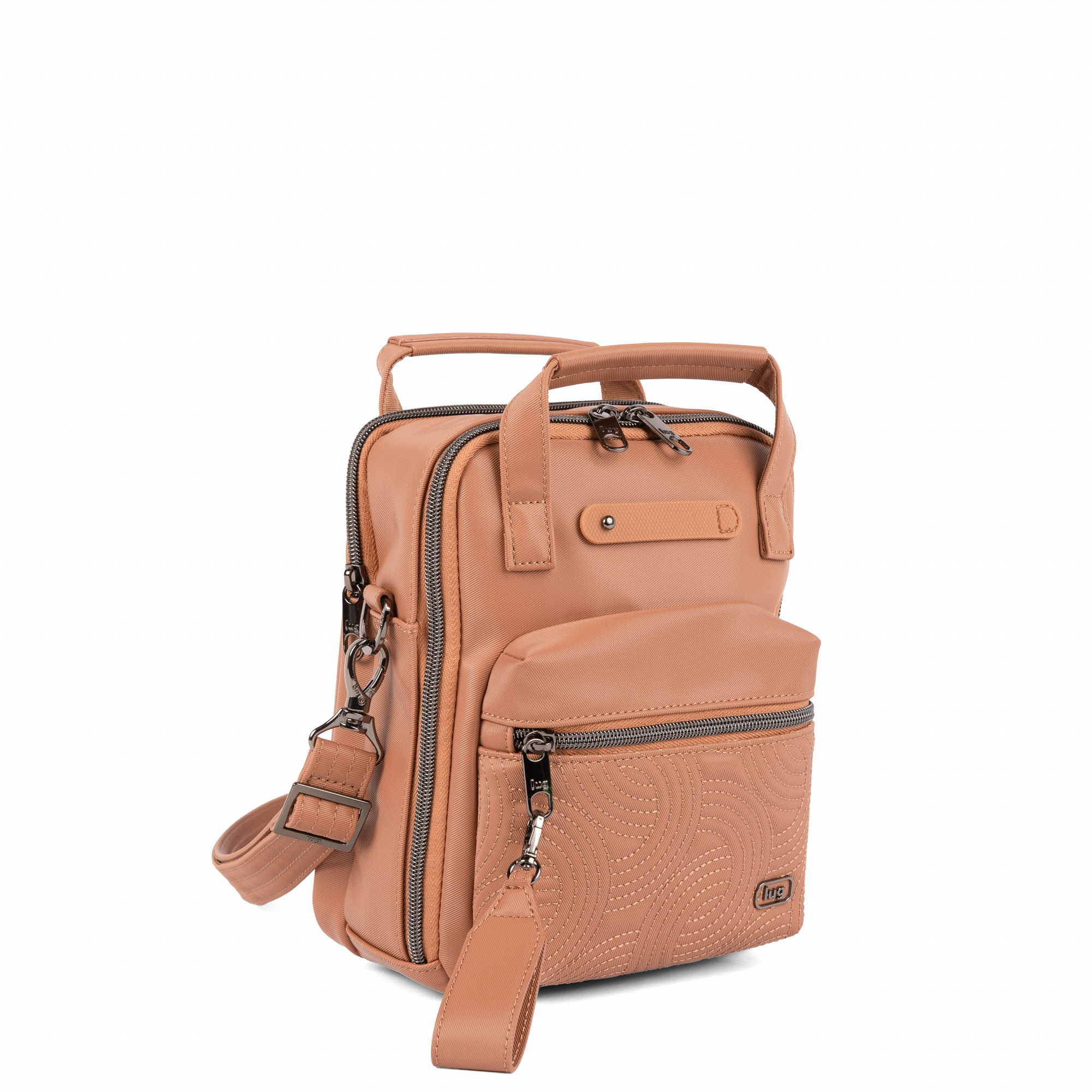 Bumble Satin Luxe VL Crossbody Bag - CHAI LATTE - 26118_BumbleSL_ChaiLatte_Angle_02