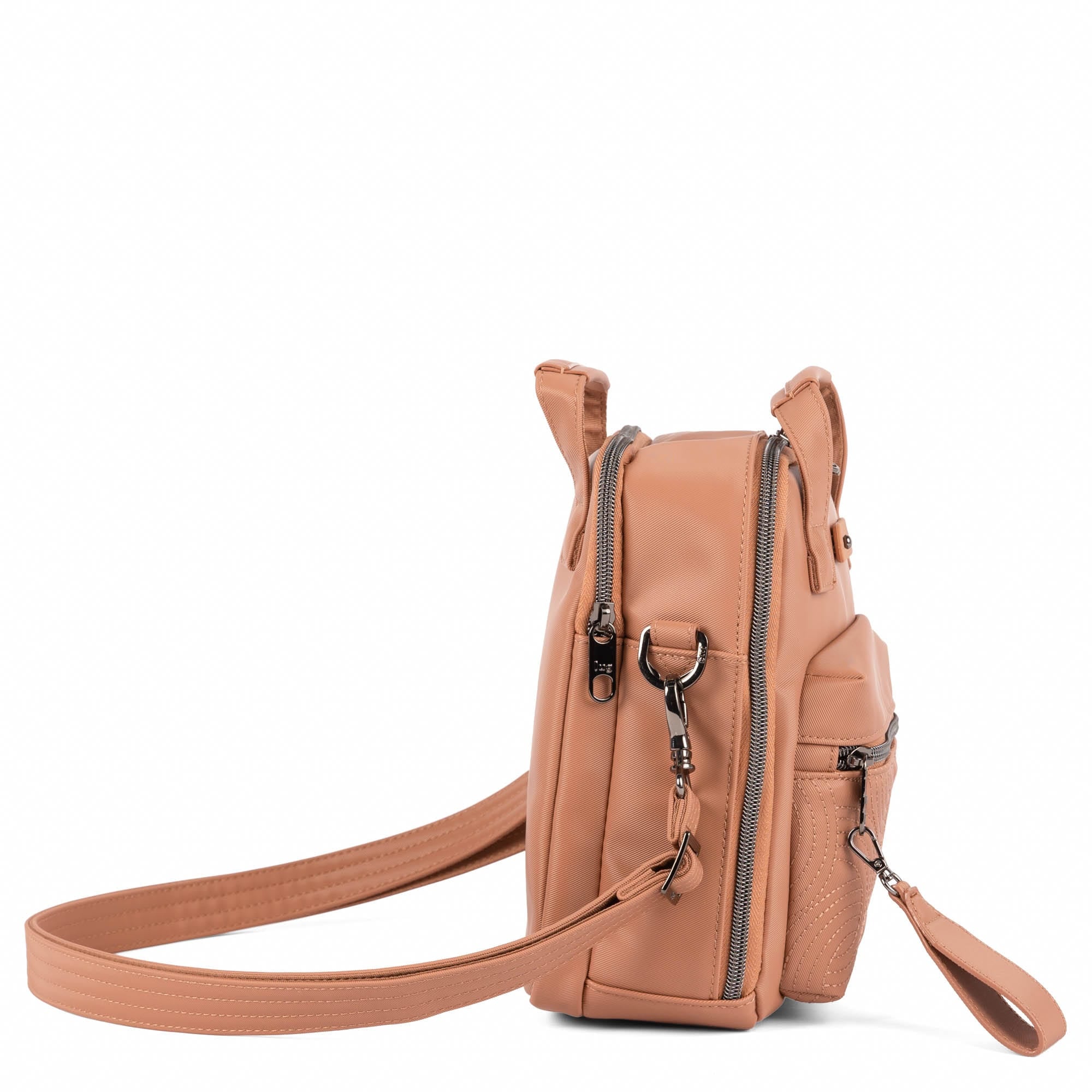 Bumble Satin Luxe VL Crossbody Bag - CHAI LATTE - 26118_BumbleSL_ChaiLatte_Angle_03