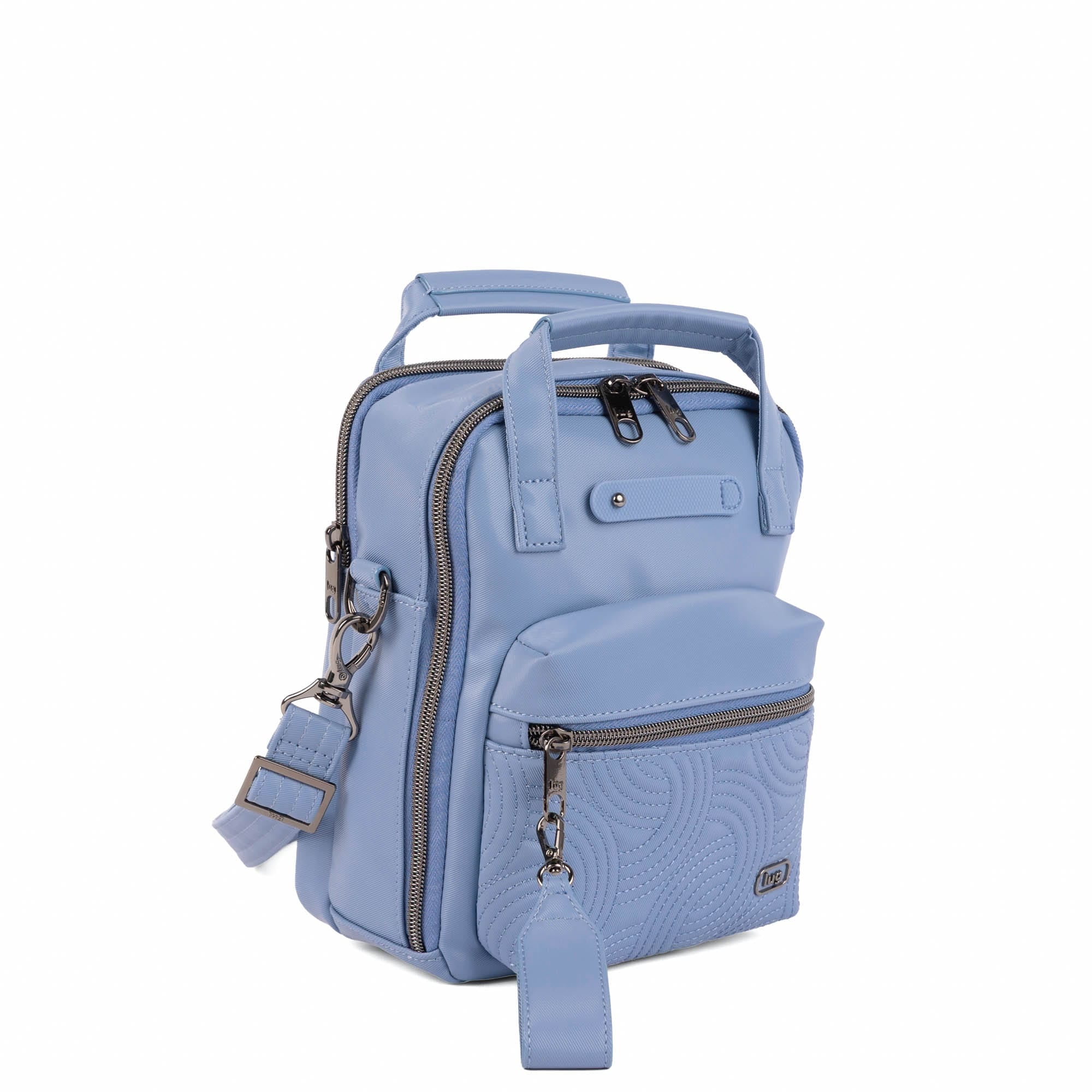 Bumble Satin Luxe VL Crossbody Bag - BLUEBELL - 26120_BumbleSL_Bluebell_Angle_02